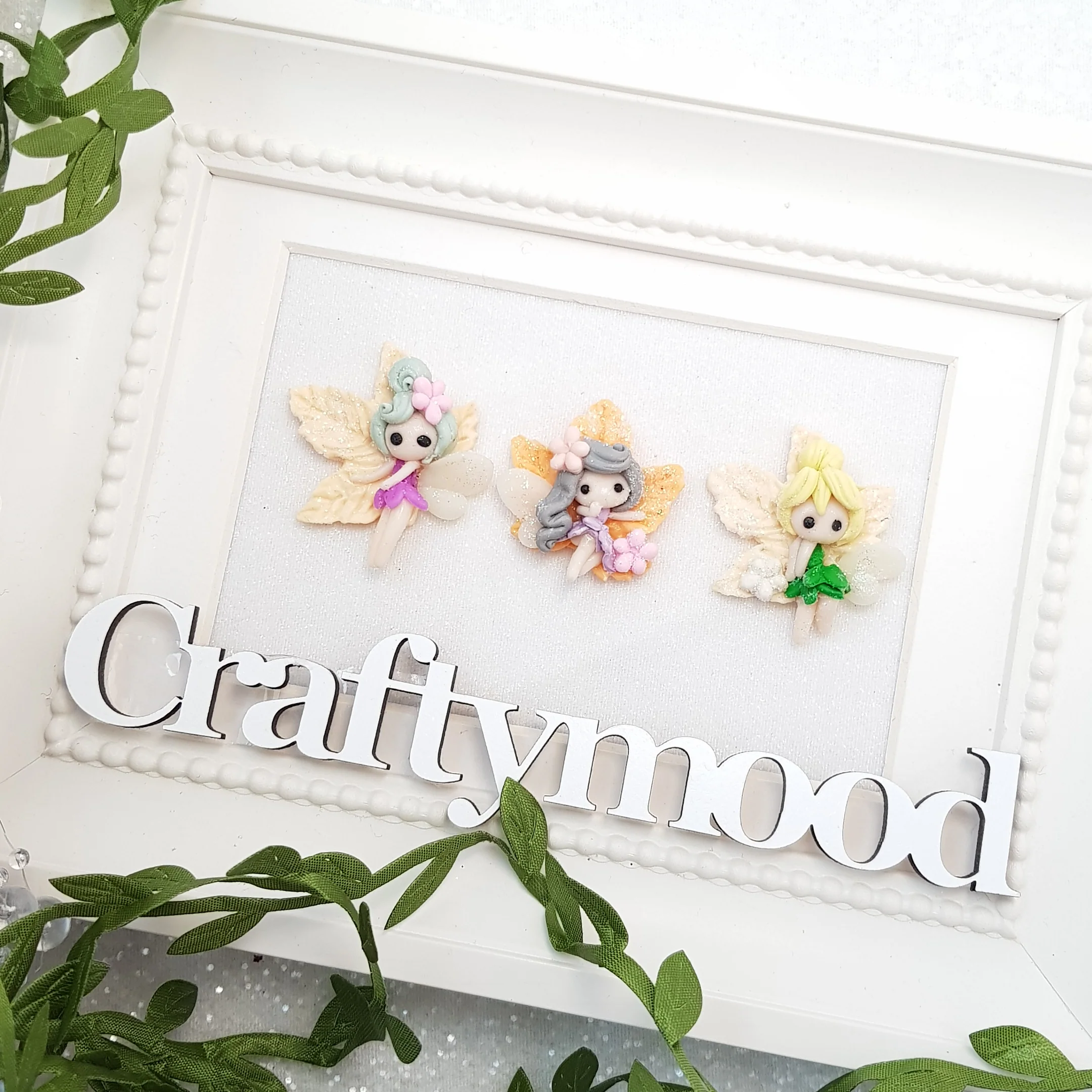 Adorable Autumn Fairies - Embellishment Clay Bow Centre - Image 3