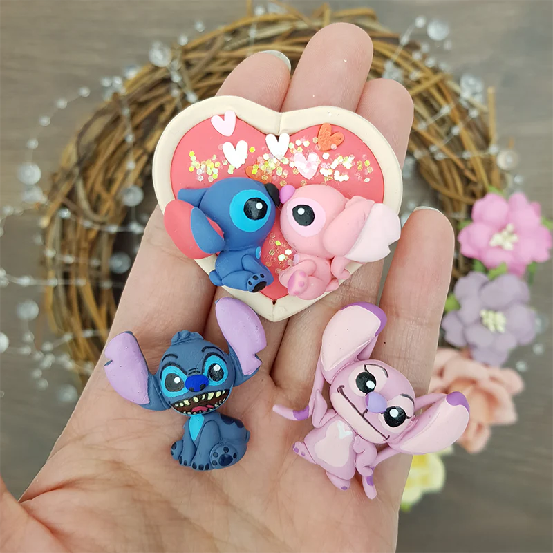 Adorable monster cameo - Embellishment Clay Bow Centre - Image 2