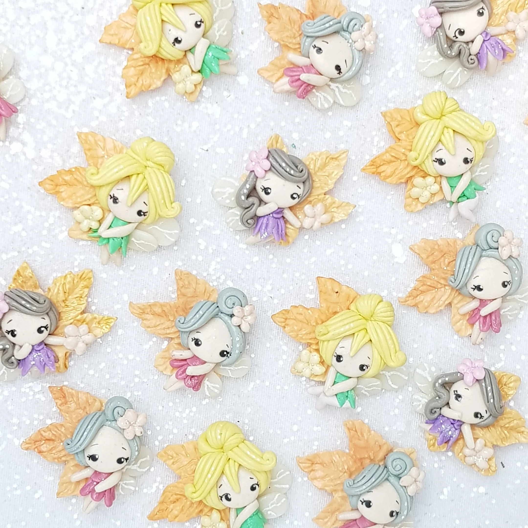 Autumn Fairy - Embellishment Clay Bow Centre