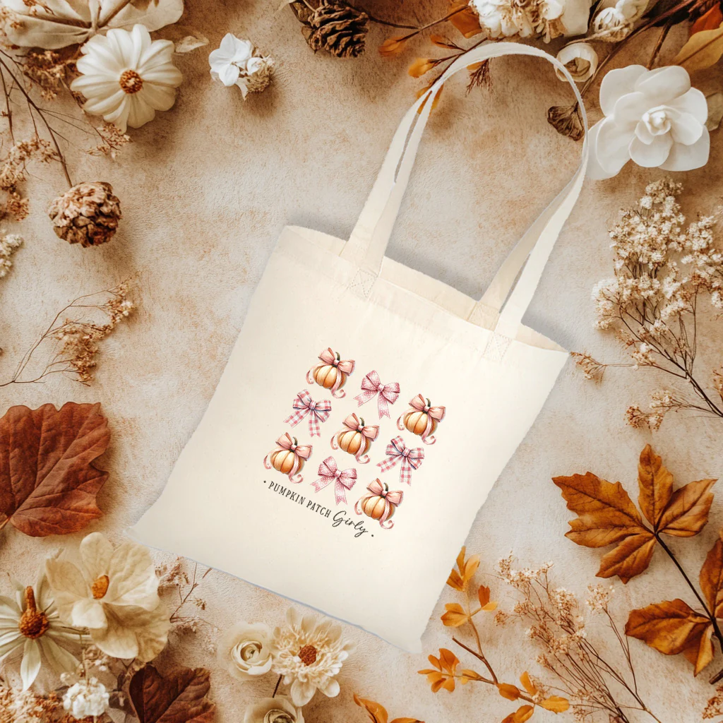 Autumn fall pumpkin patch girly - CHOOSE UV DTF decal - DTF Transfer - Image 3
