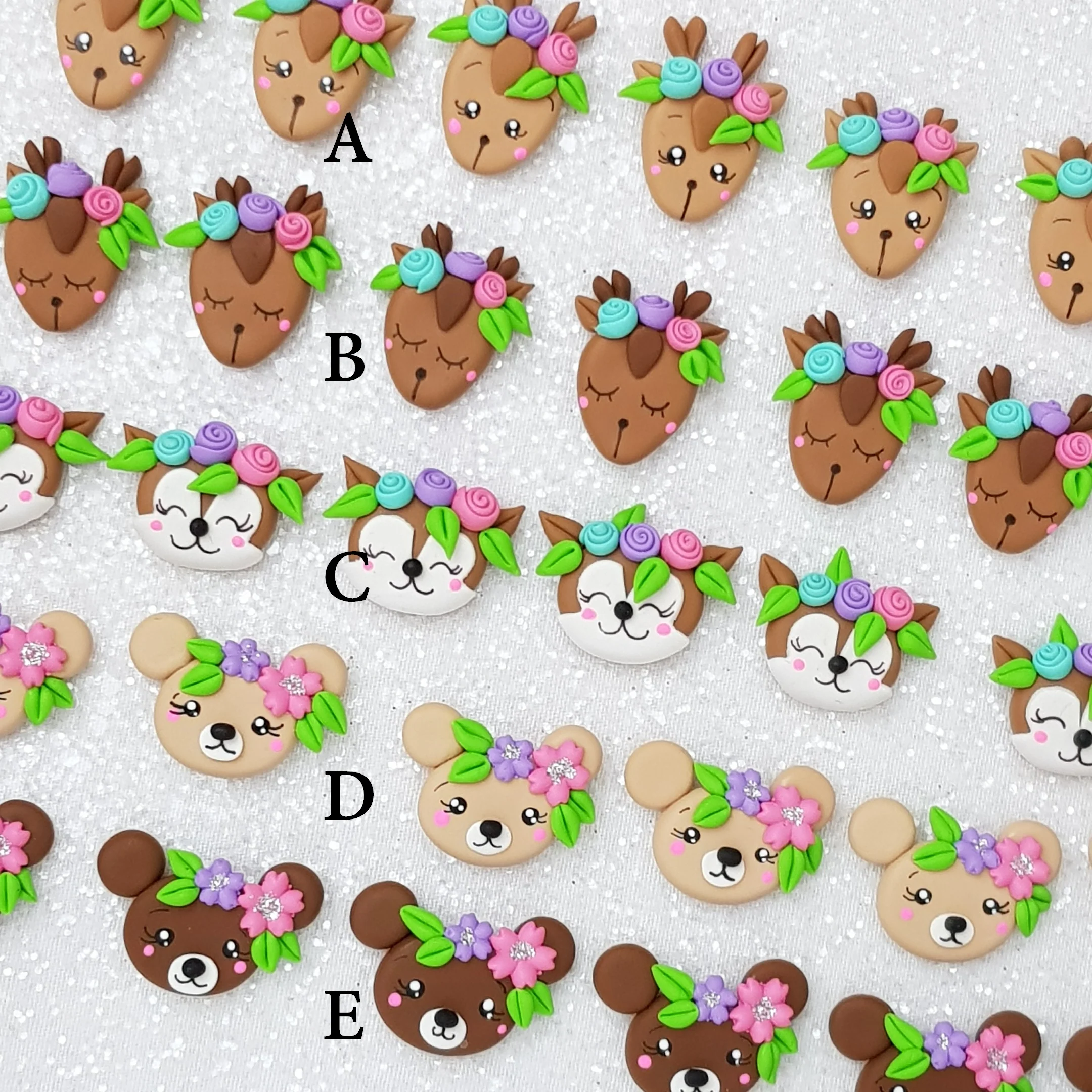 Autumn Head Delight - Embellishment Clay Bow Centre