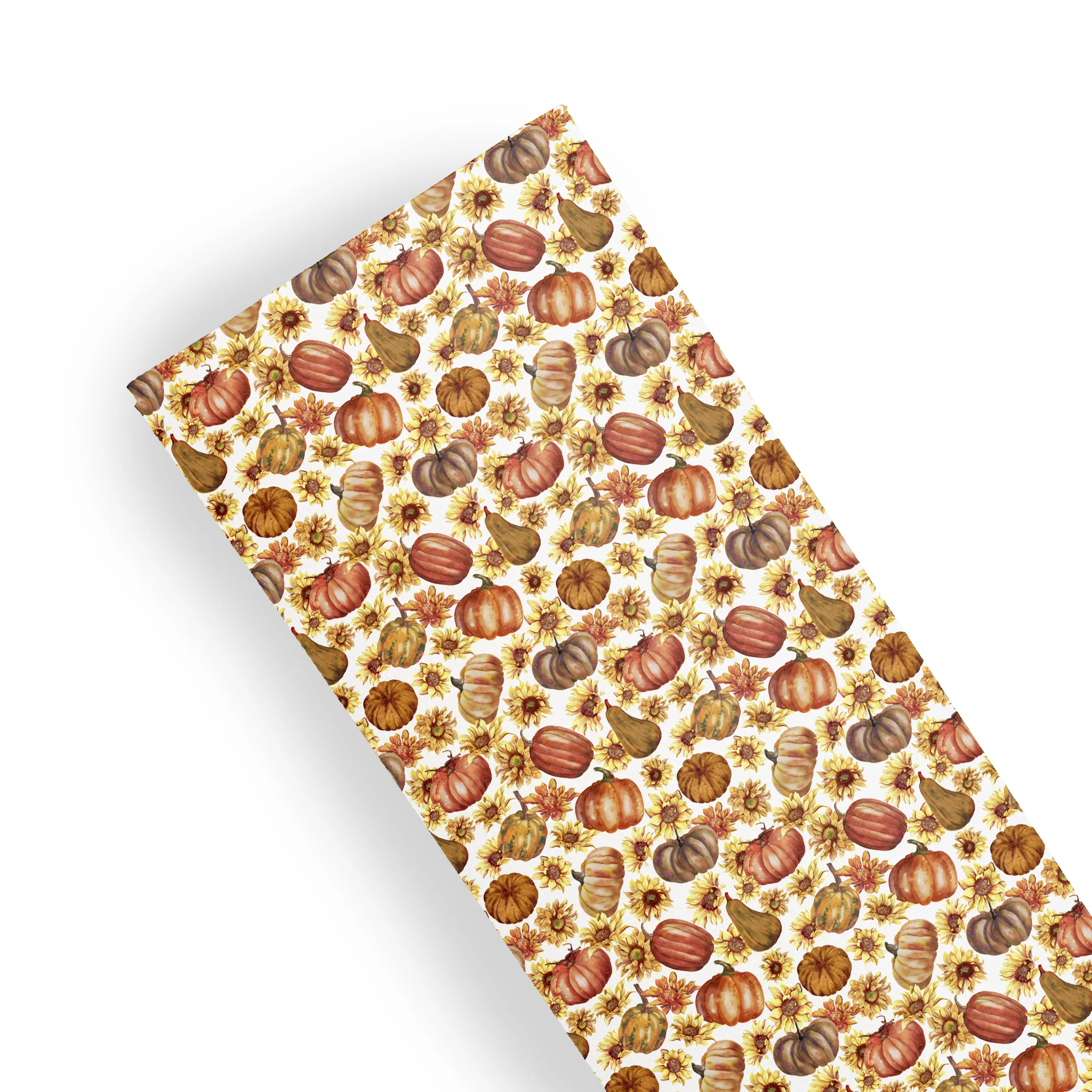 Autumn leaves - pumpkin -mushroom - Pu Leatherette vinyl - canvas - choose Fabric material Sheets - Image 6