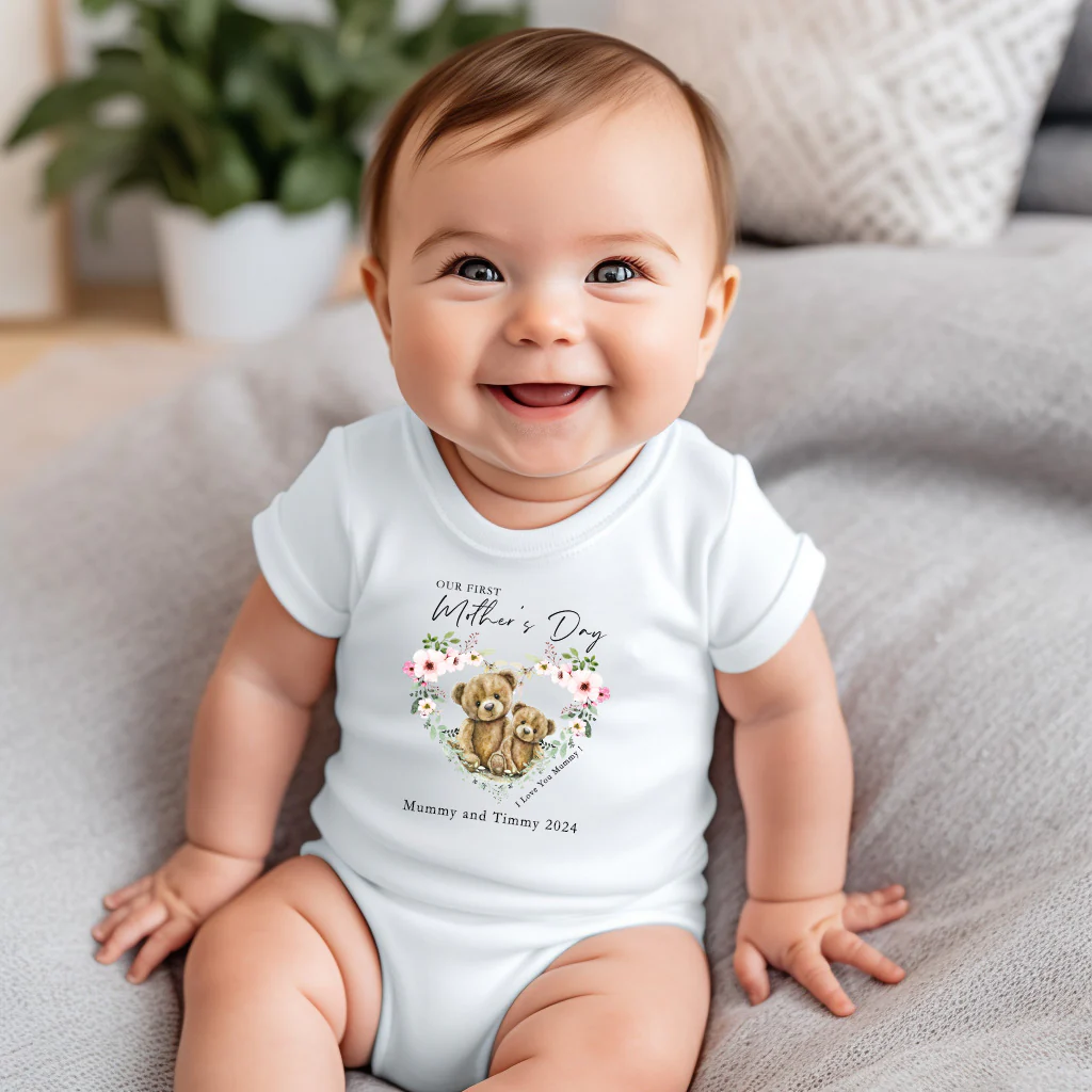 Bear mothers day - CHOOSE UV DTF decal - DTF Transfer (personalised options) - Image 2