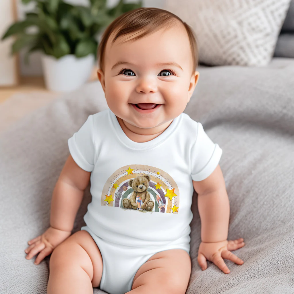 Bear star rocket - CHOOSE UV DTF decal - DTF Transfer (personalised options)