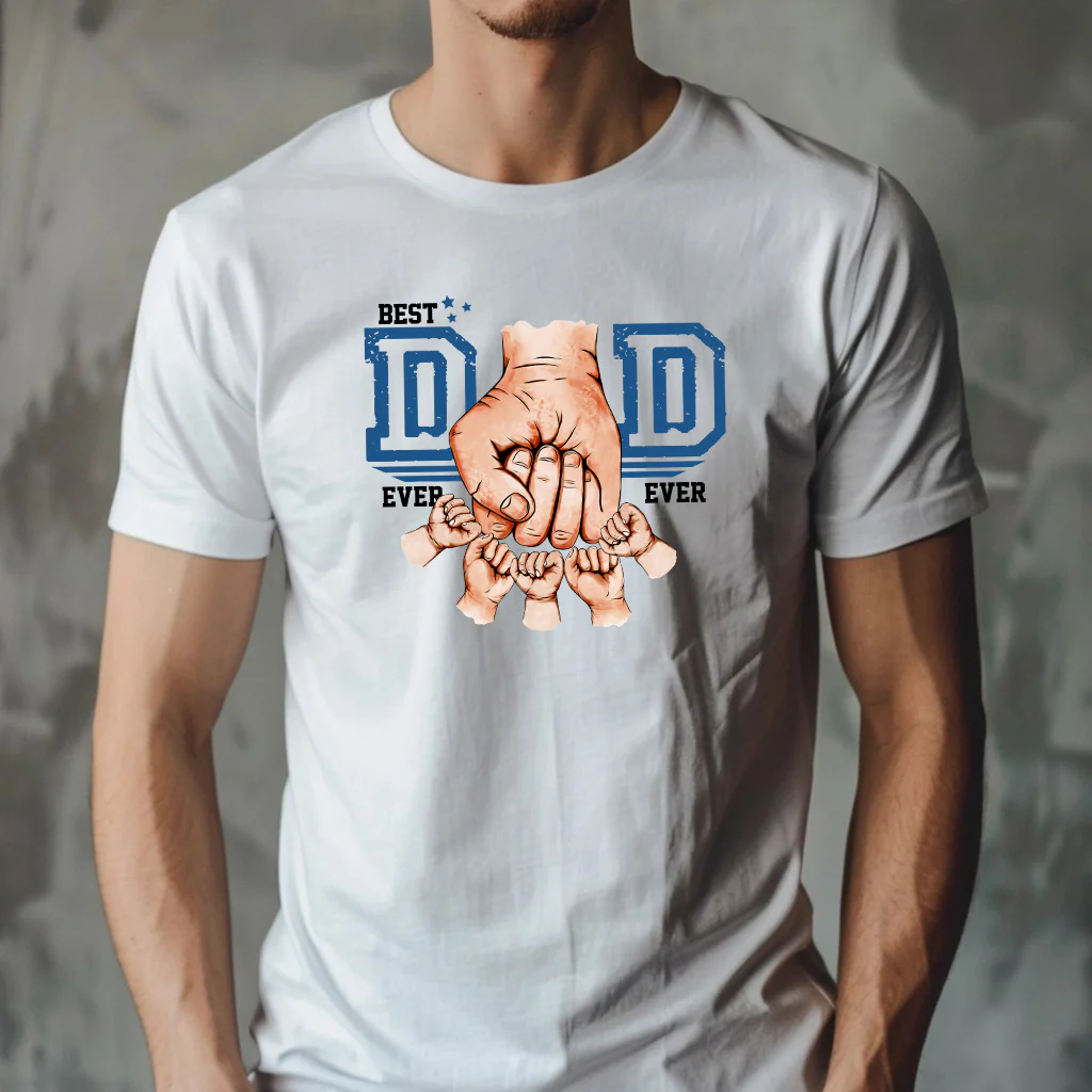 Best dad ever - CHOOSE UV DTF decal - DTF Transfer (personalised) - Image 3