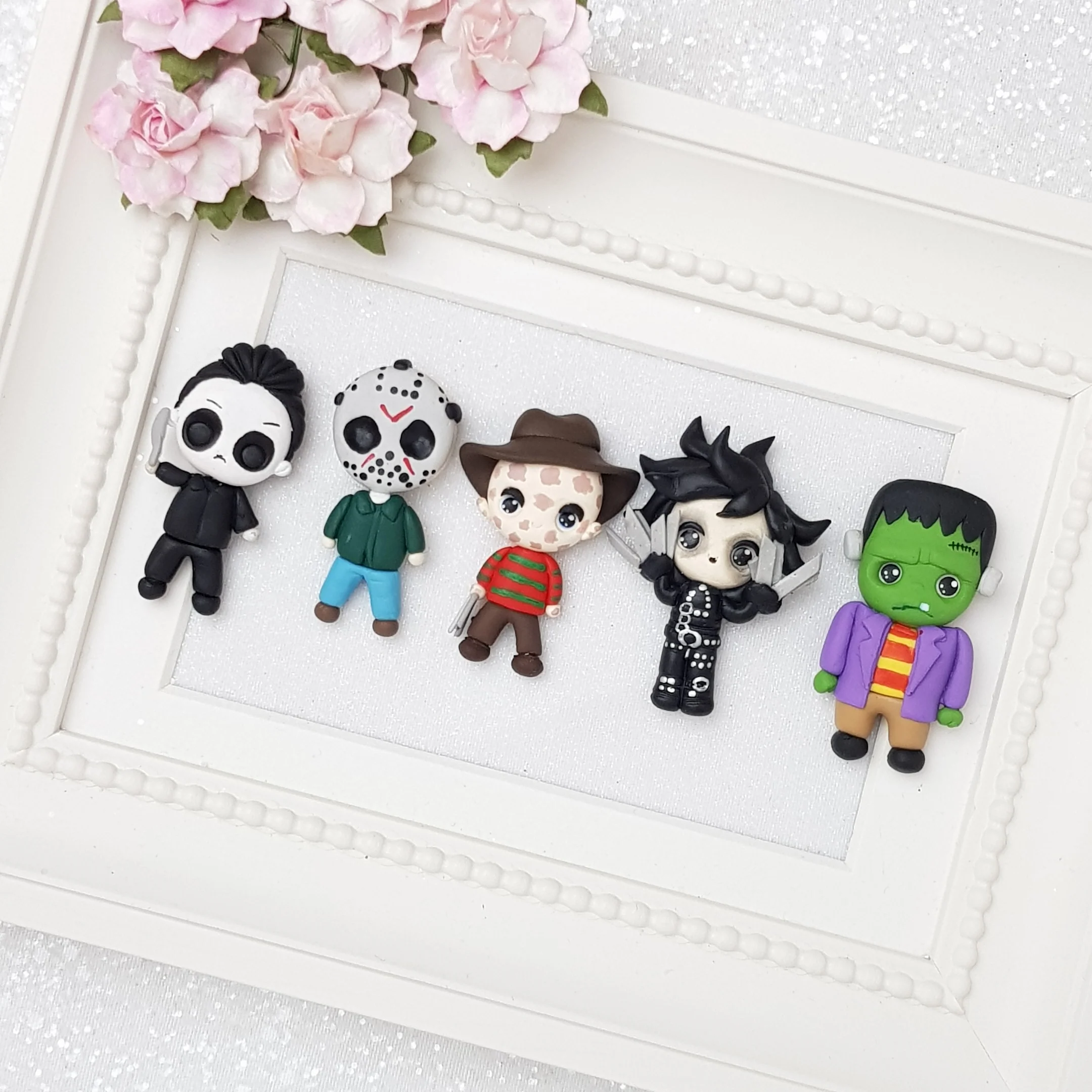 Big Eyes Halloween - Embellishment Clay Bow Centre