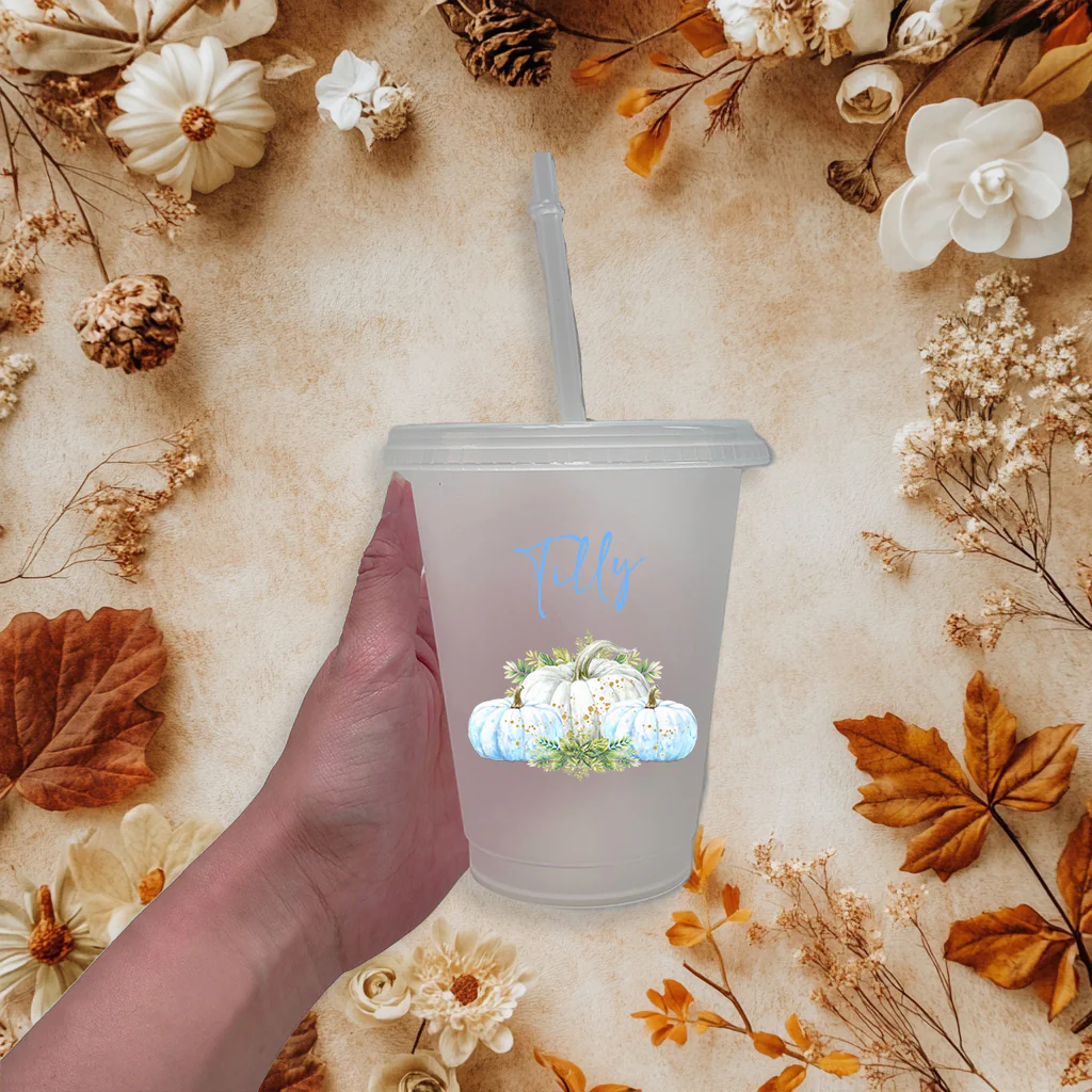 Blue pumpkin - CHOOSE UV DTF decal - DTF Transfer - Image 2