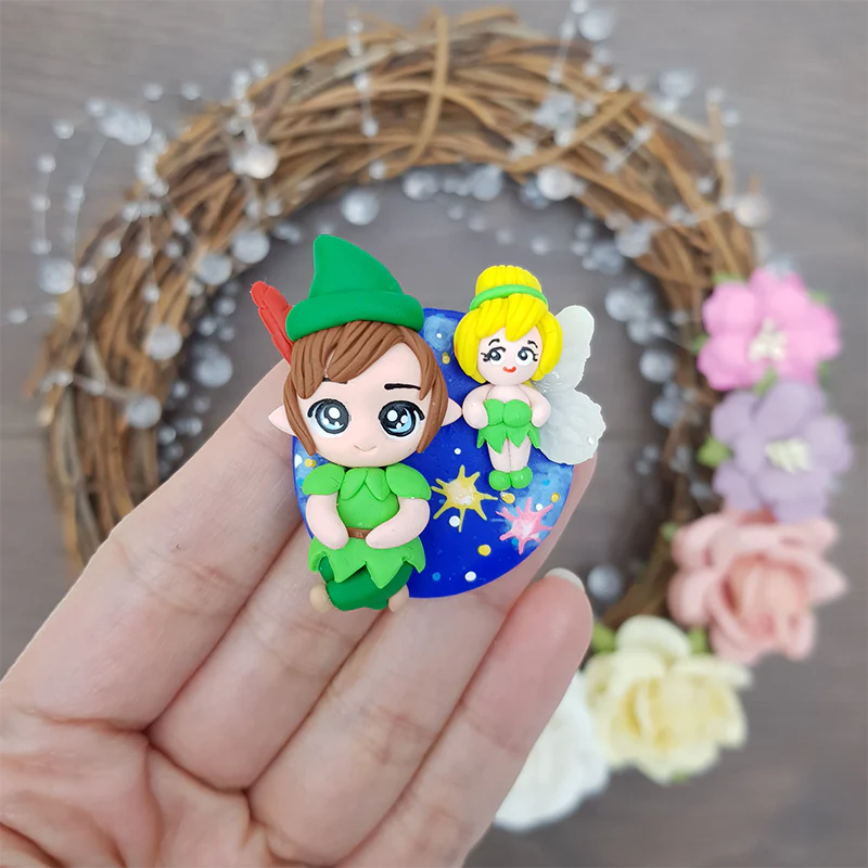 Cameo magic boy  - Embellishment Clay Bow Centre