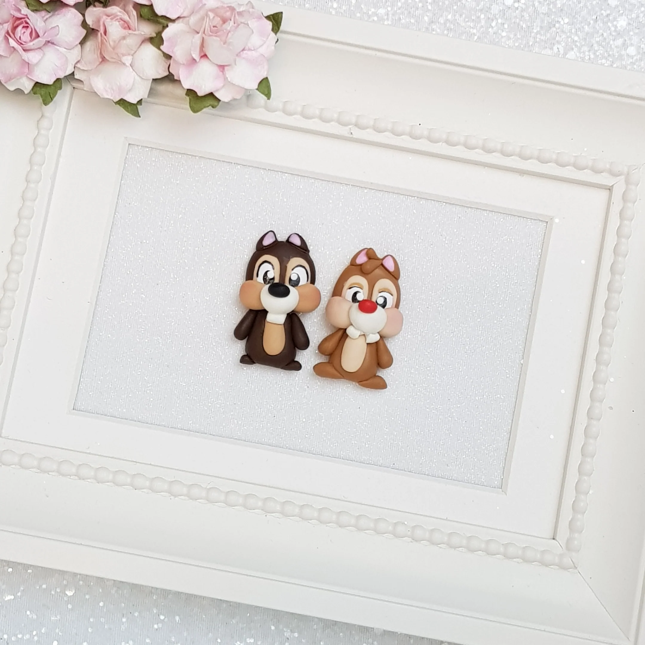 Chipmunk - Embellishment Clay Bow Centre