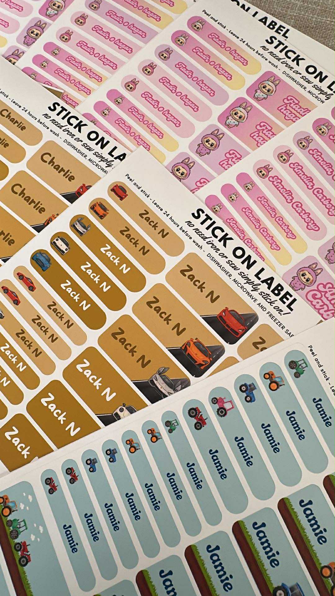 Choose design - Stick on Clothing label and bottle all in one - Image 3