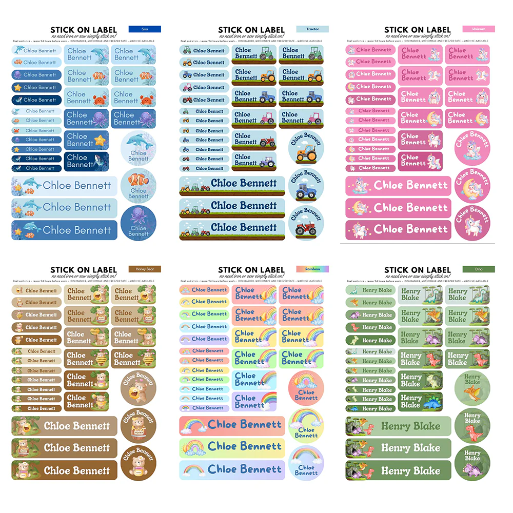 Choose design - Stick on Clothing label and bottle all in one - Image 9