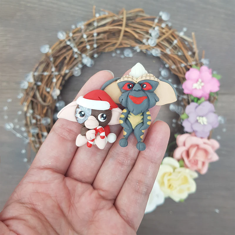 Christmas monster - Embellishment Clay Bow Centre