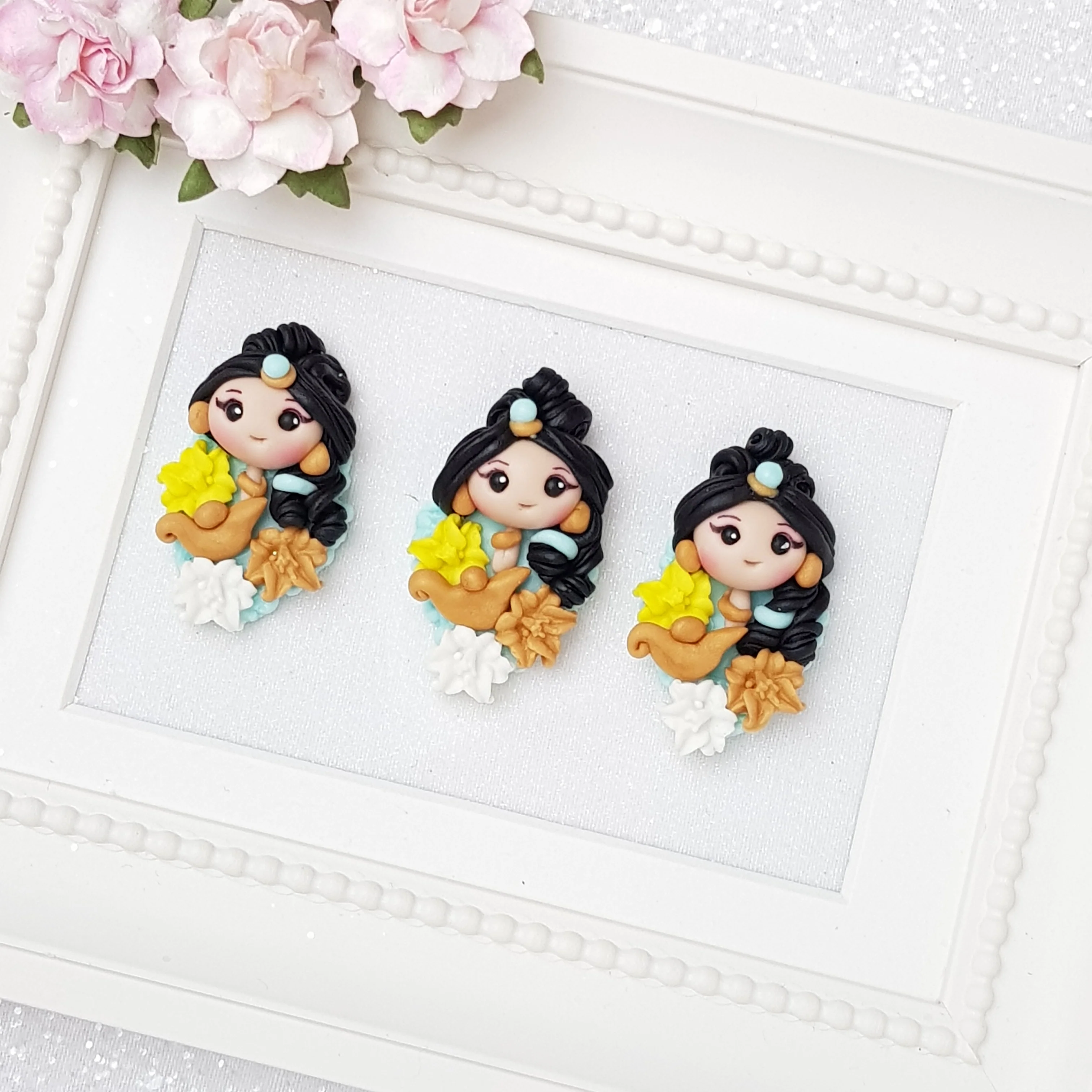 Clay Charm Embellishment - arabic princess - Image 2