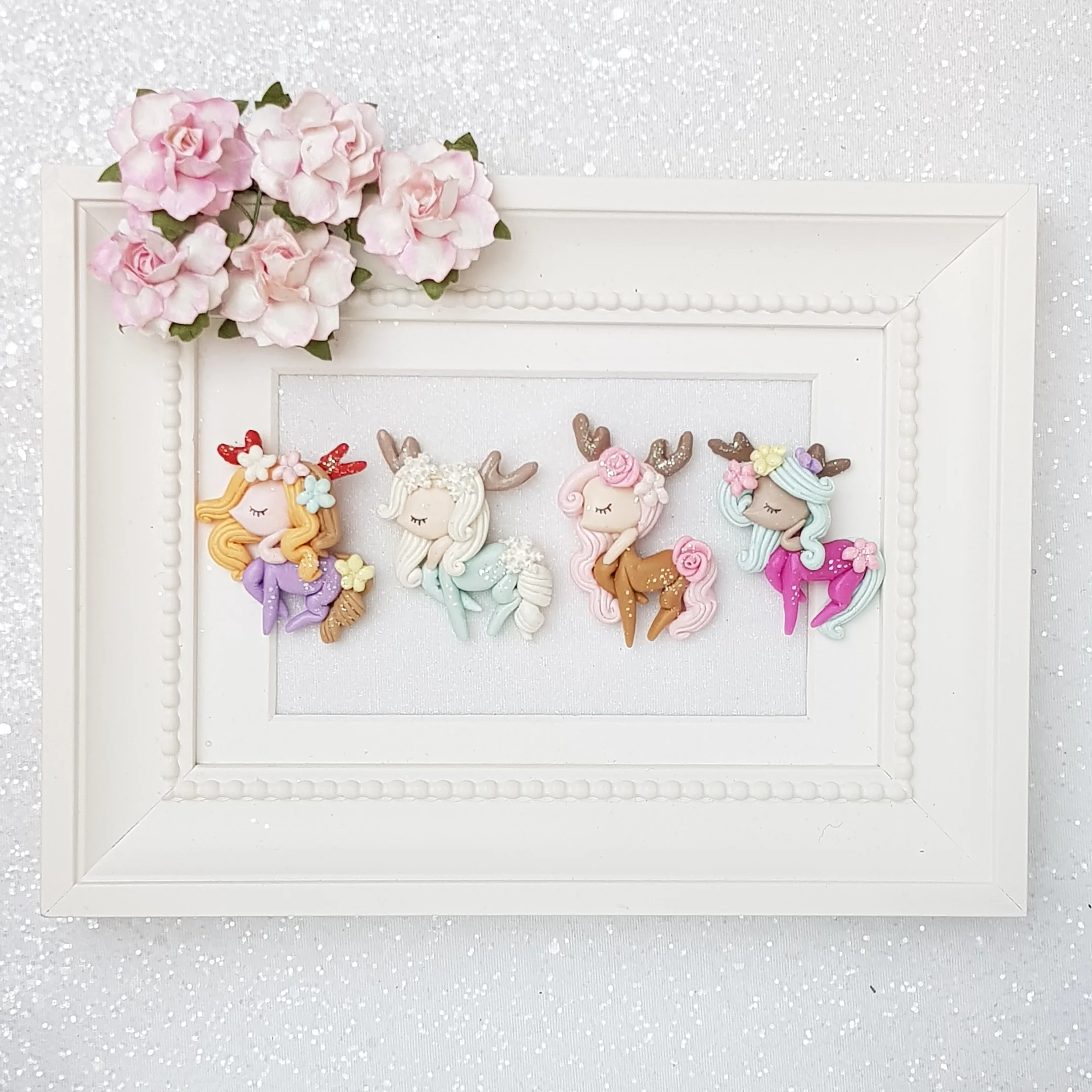Exclusive Clay Charm Embellishment - Deer Girl