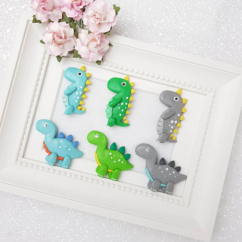 Clay Charm Embellishment - Dino - B - Image 2