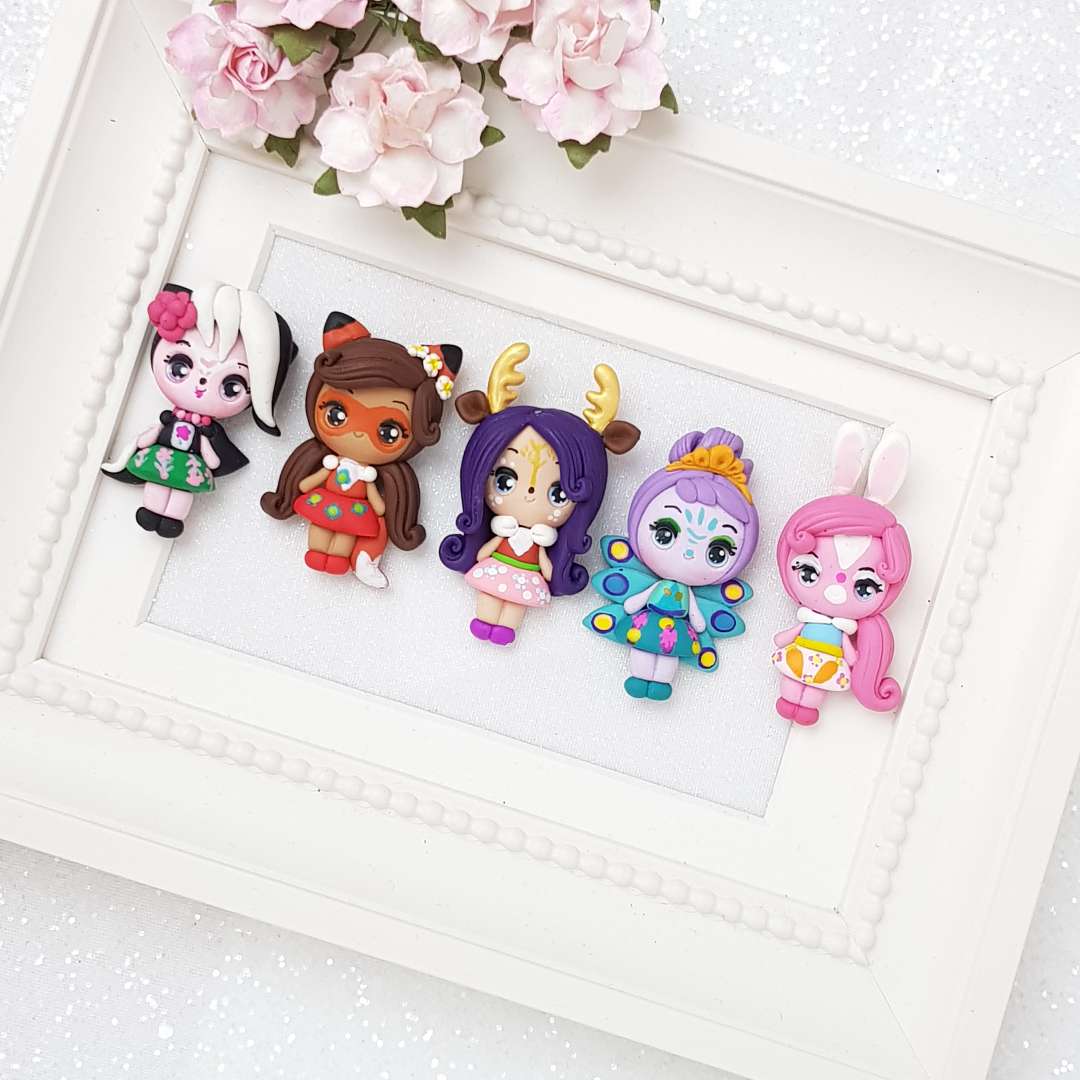 Clay Charm Embellishment - Woodland Girls - Image 2