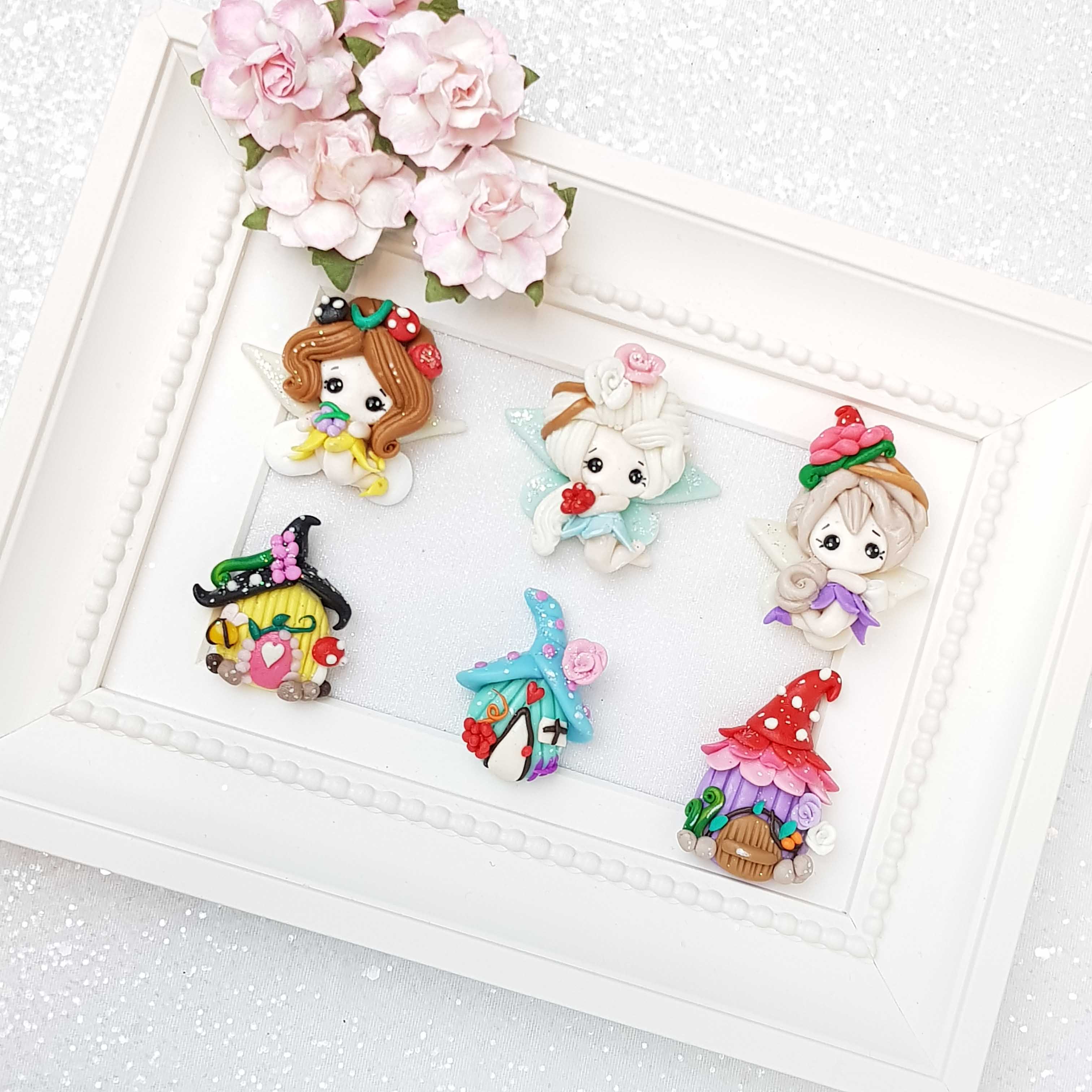 Clay Charm Embellishment - Fairy and House A - Image 2