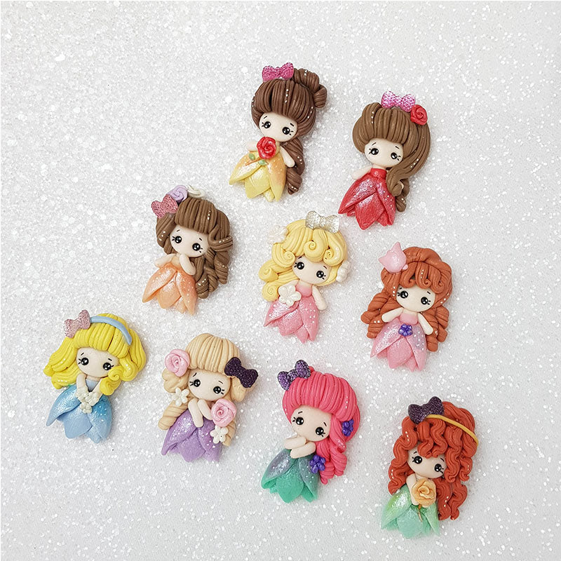 Clay Charm Embellishment - Flower Princess - Image 3