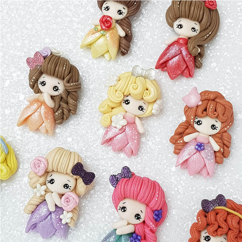 Clay Charm Embellishment - Flower Princess - Image 4