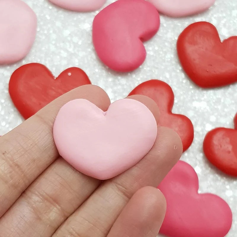 Clay Charm Embellishment - Heart - Image 2