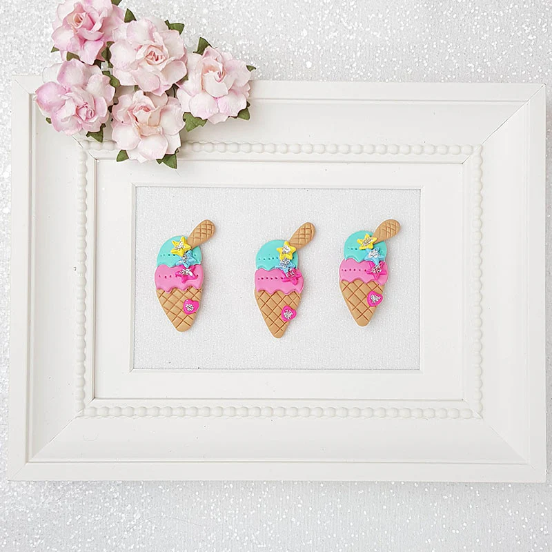Clay Charm Embellishment - Ice Cream Delight - Image 2