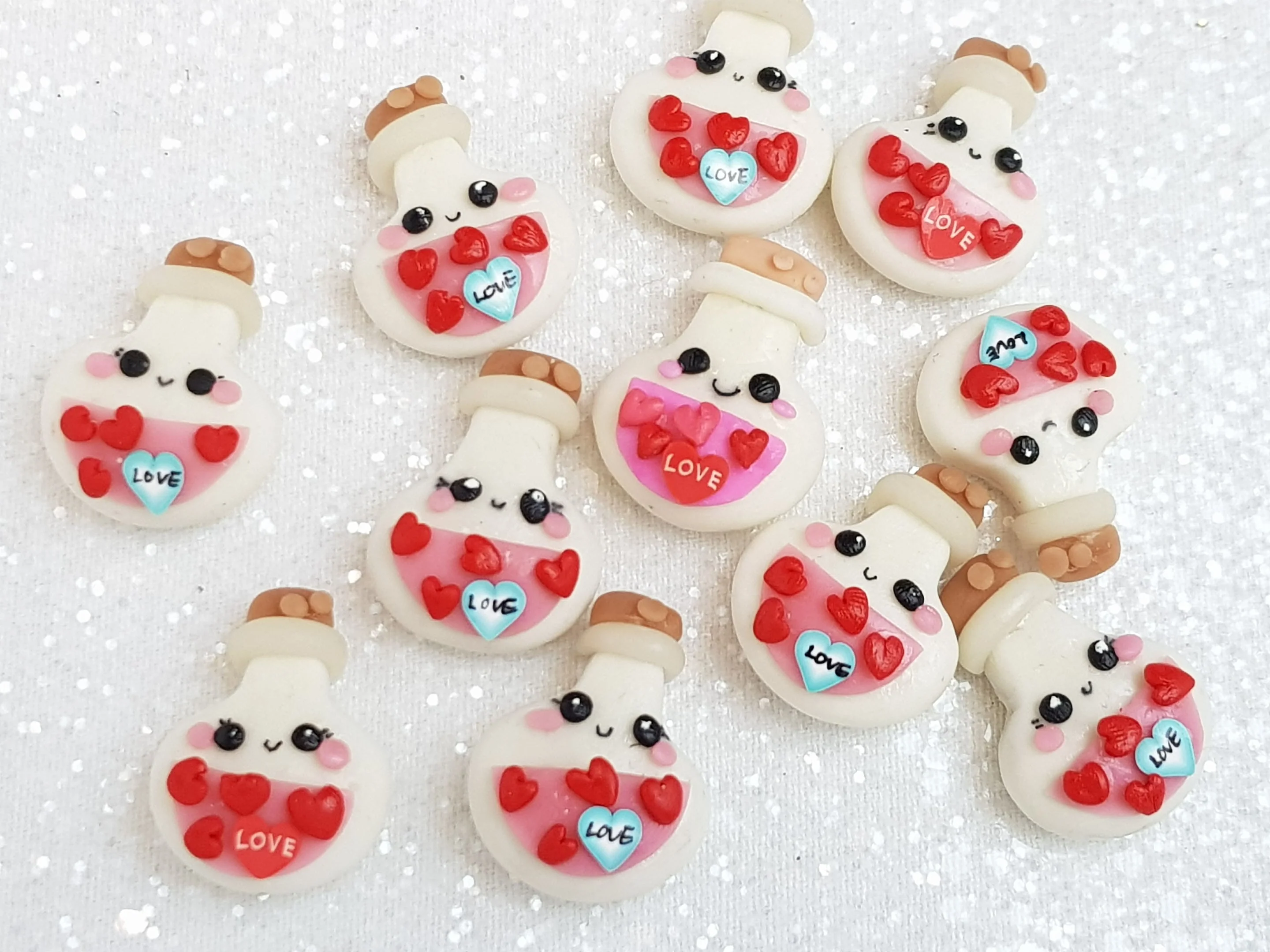 Random Clay Charm Embellishment - Love Potion