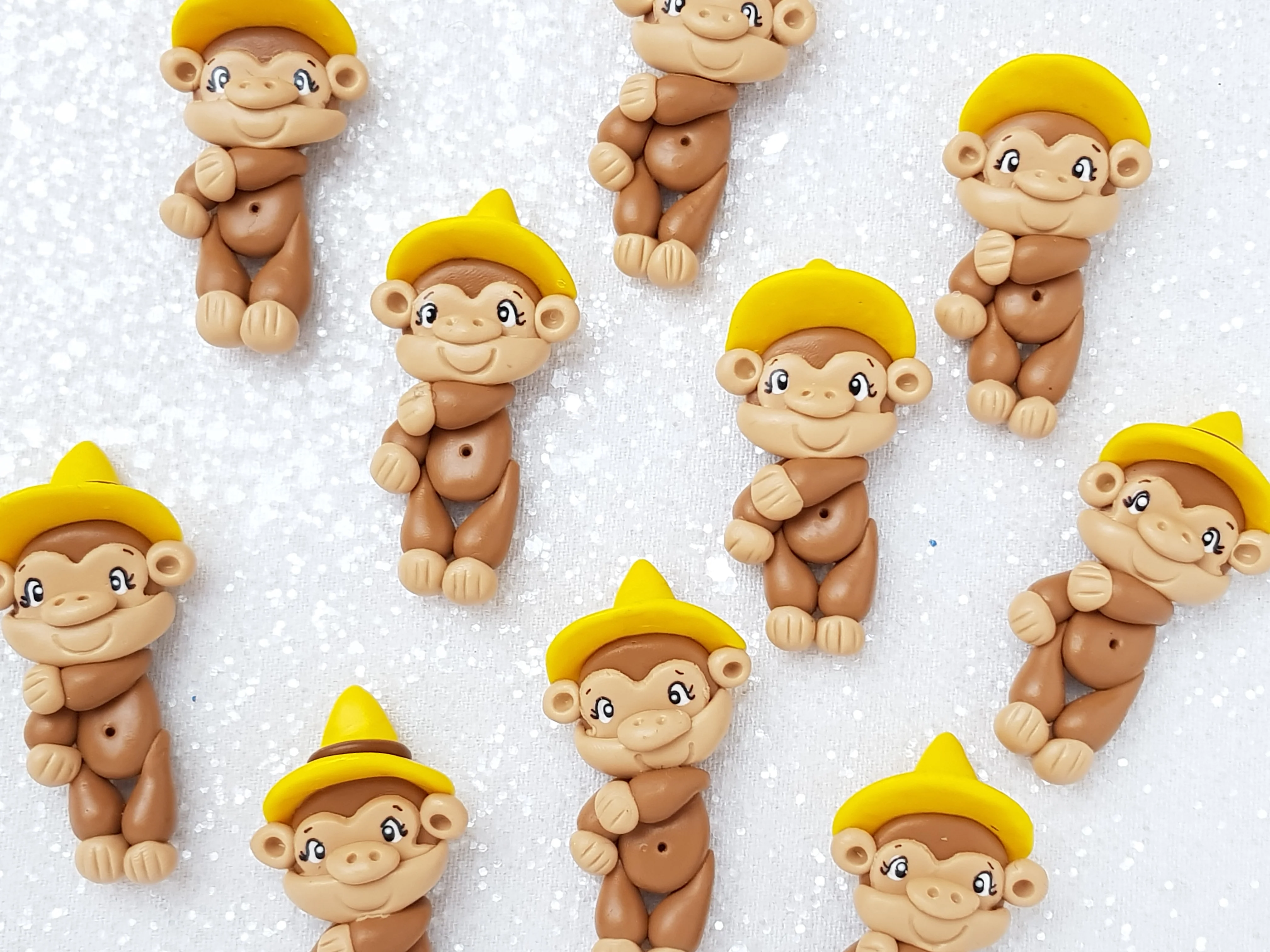 Clay Charm Embellishment - Monkey Delight