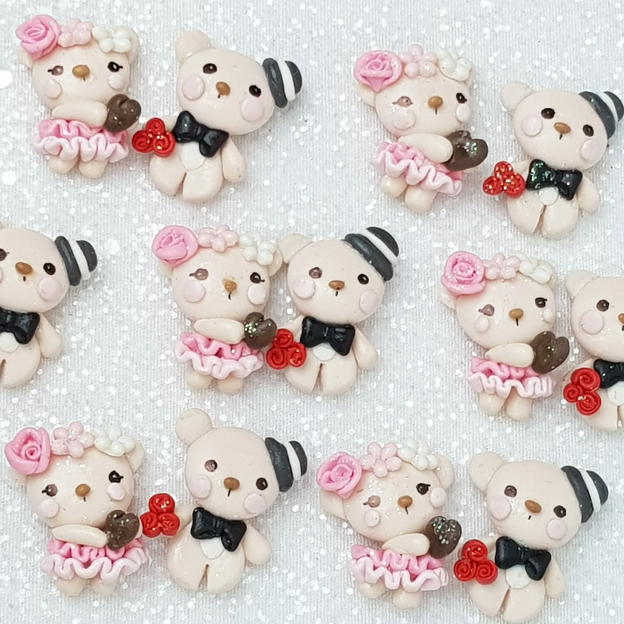 Clay Charm Embellishment - New Bear cyber