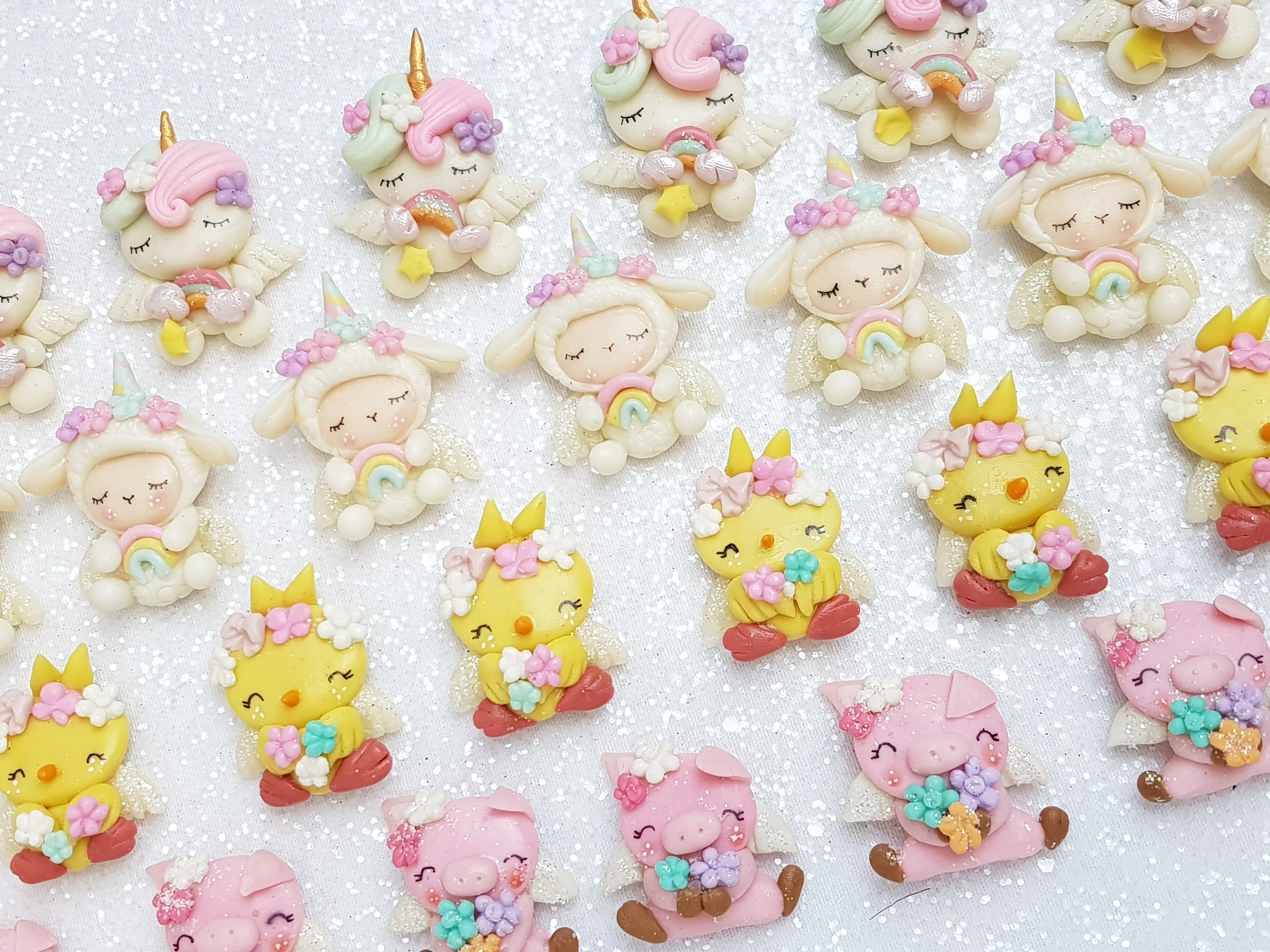 Clay Charm Embellishment - NEW Cute Animals