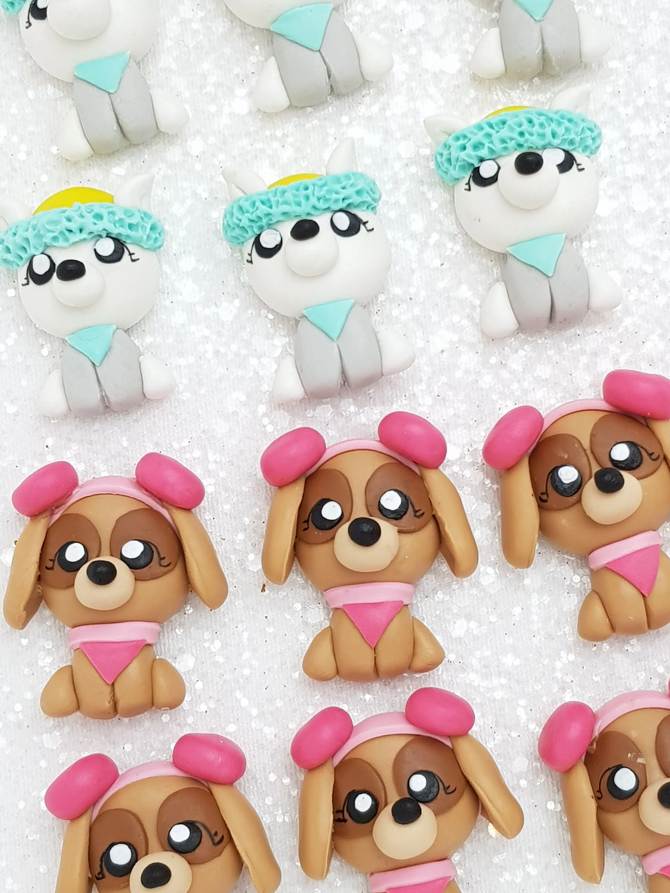Clay Charm Embellishment - New Dog