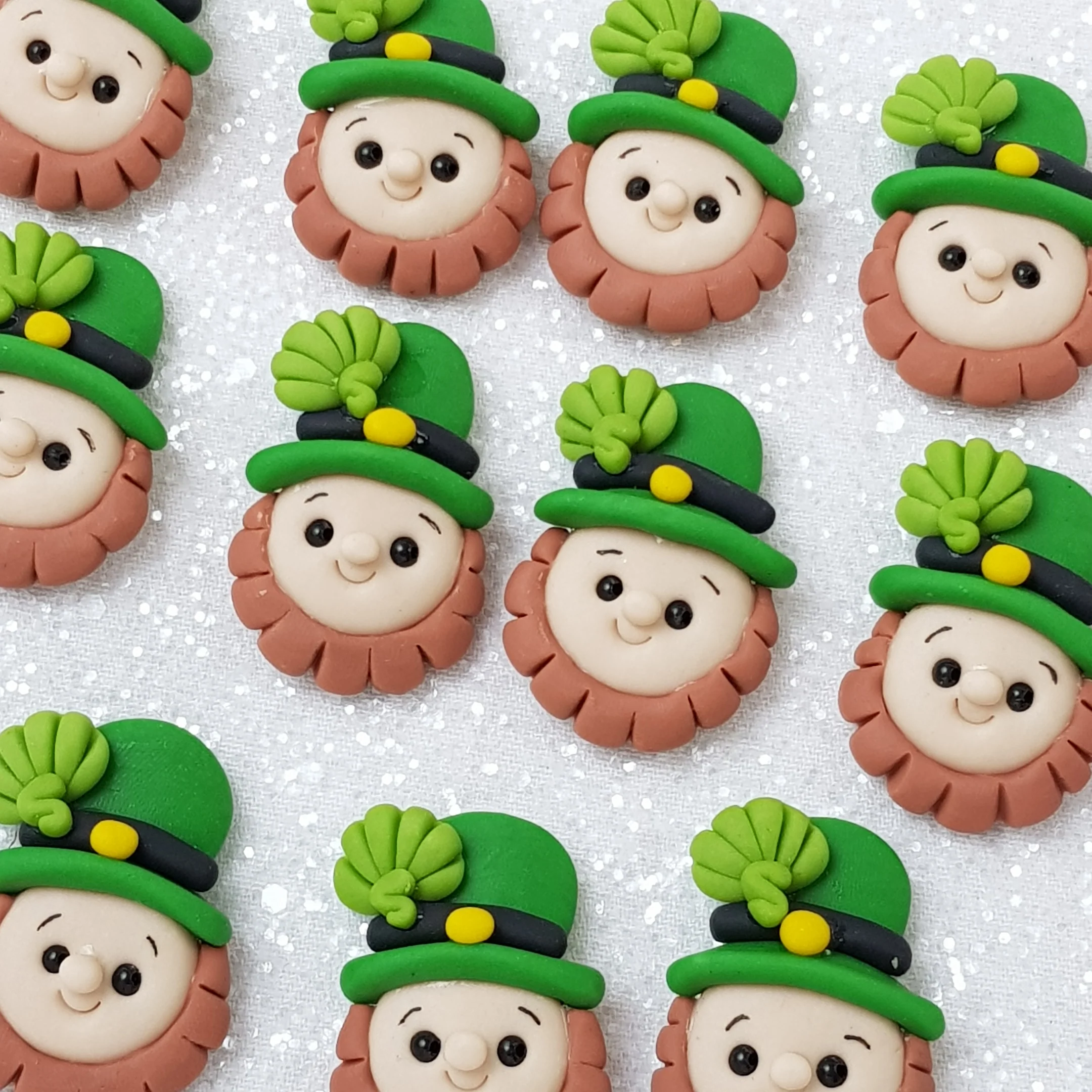 Clay Charm Embellishment - NEW leprechaun