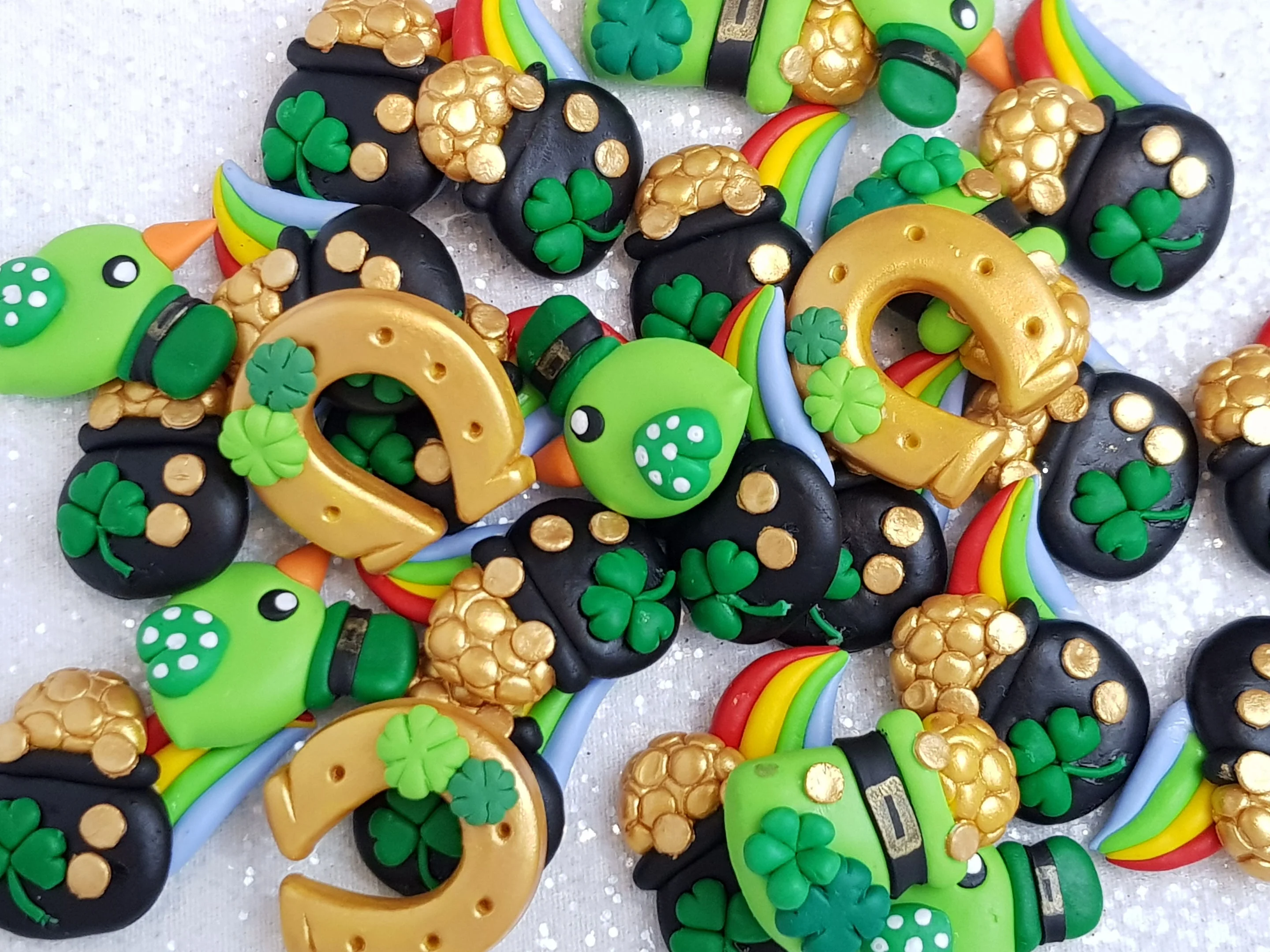 Clay Charm Embellishment - New St. Patrick