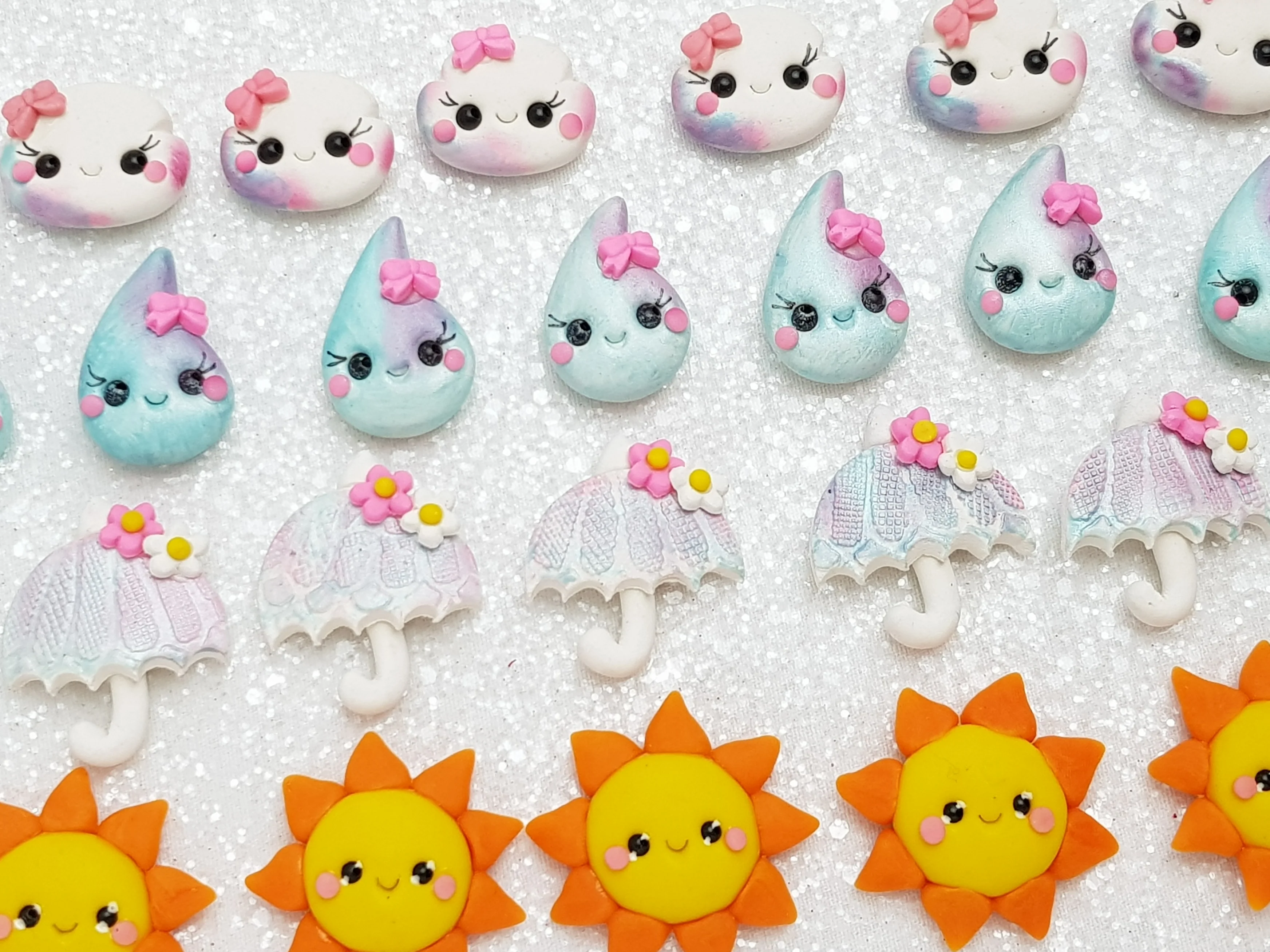 Clay Charm Embellishment - NEW Weather B