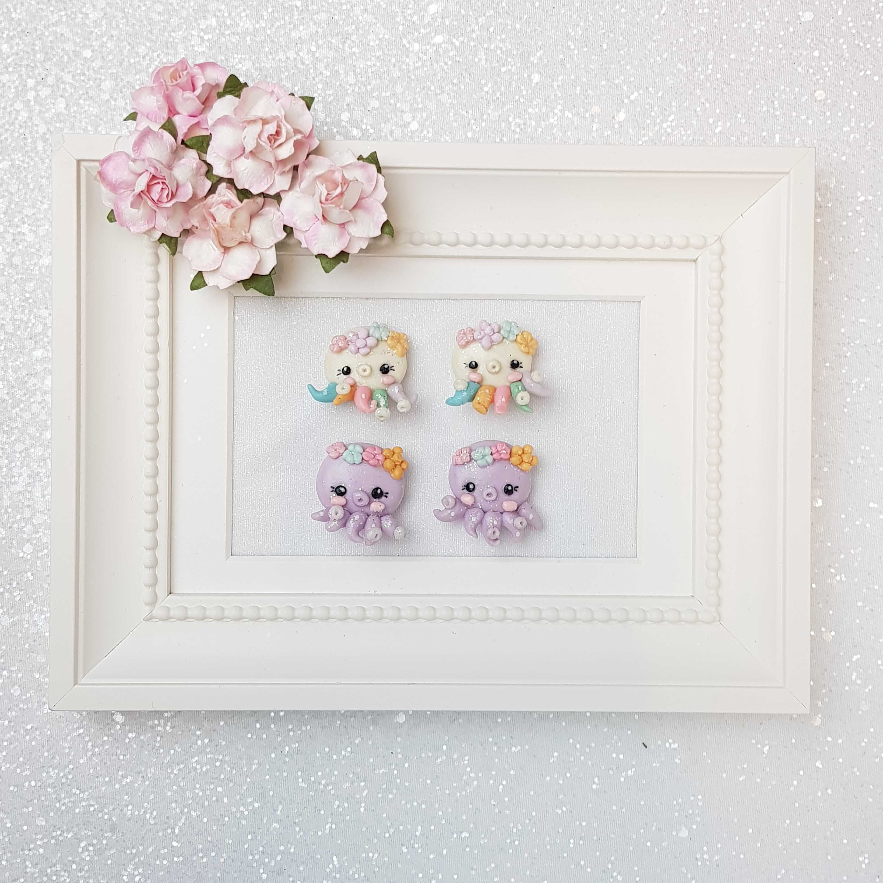 Clay Charm Embellishment - Octopus