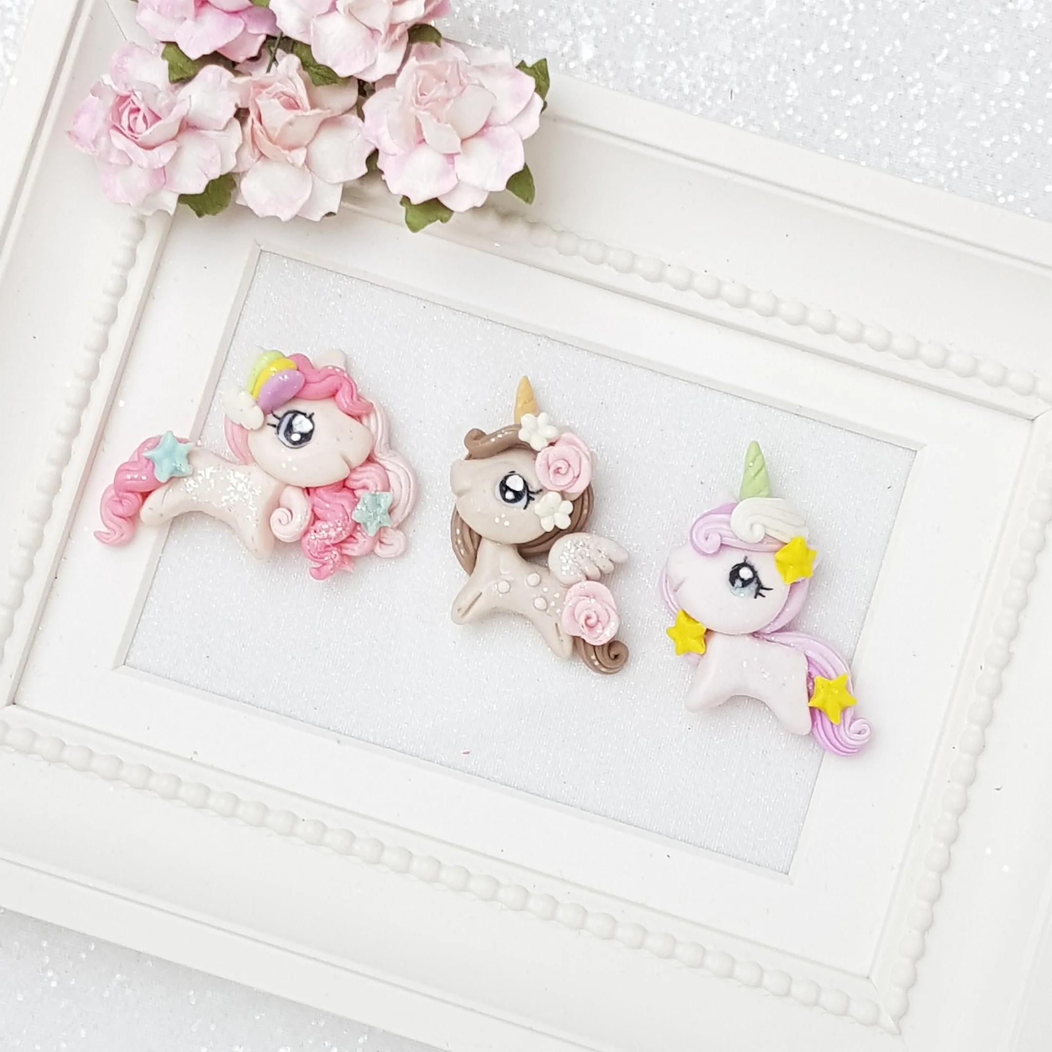 Clay Charm Embellishment - Pony Unicorn - Image 2