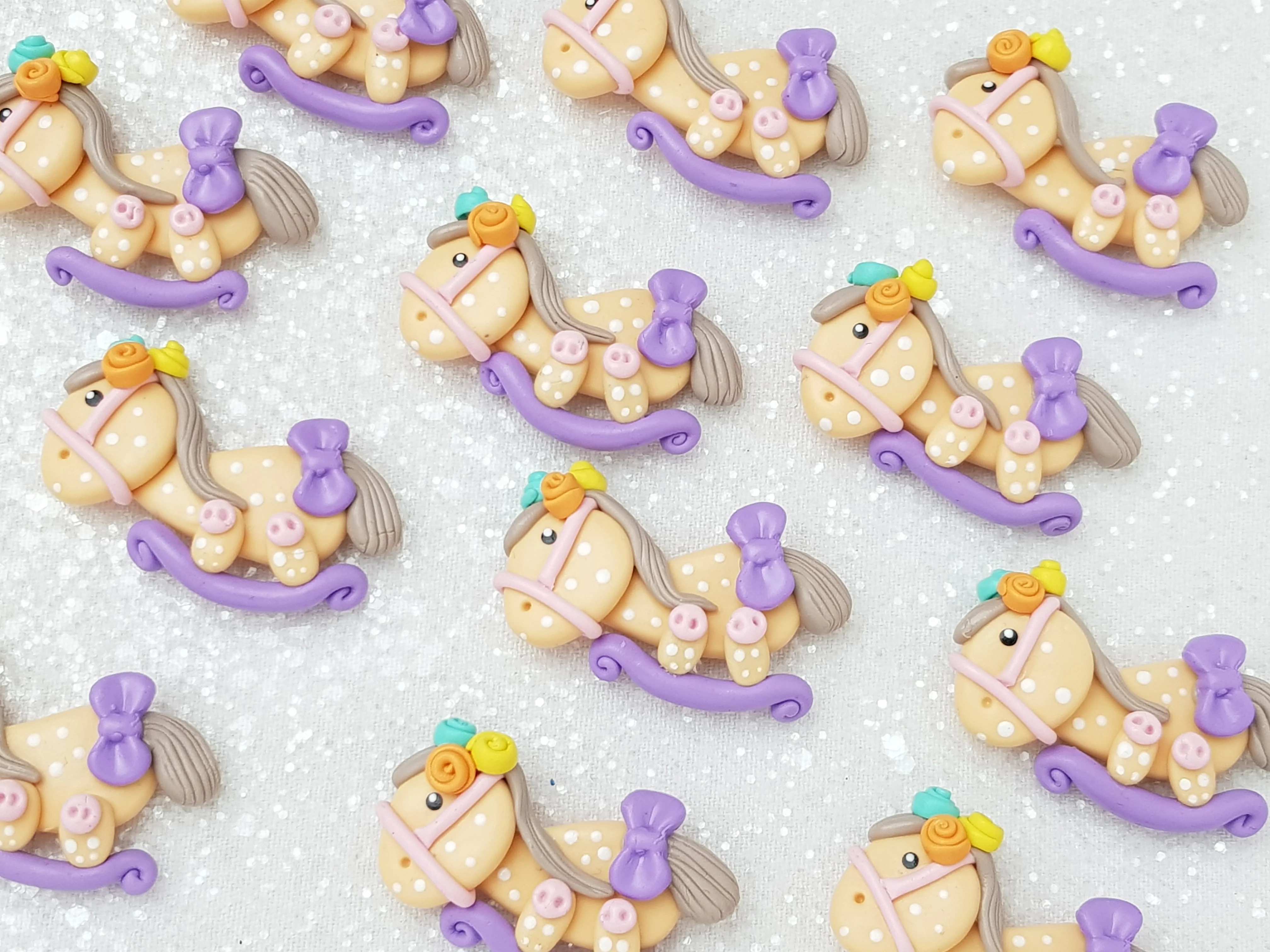 Clay Charm Embellishment - Rockhorse Delight