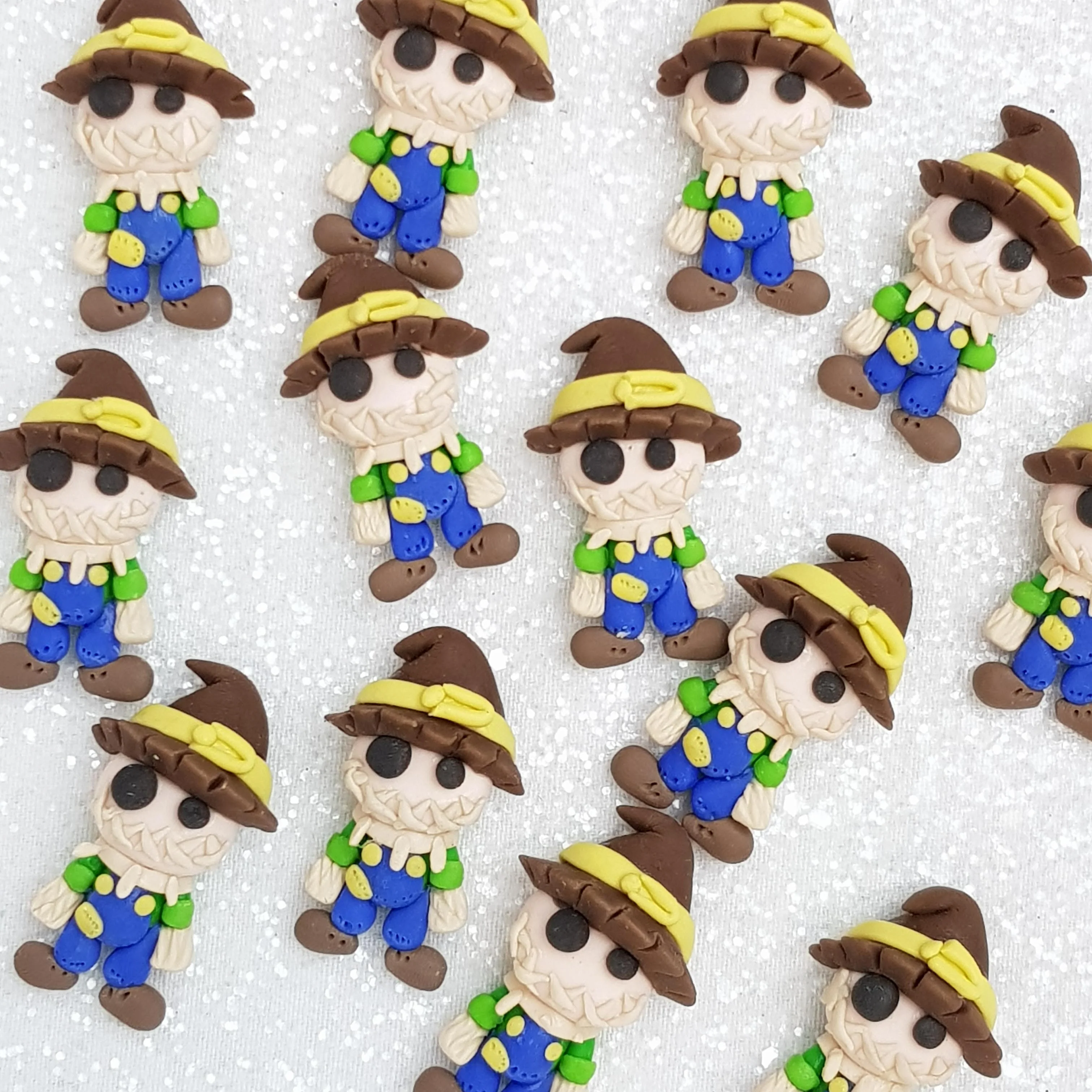 Clay Charm Embellishment - Scarecrow