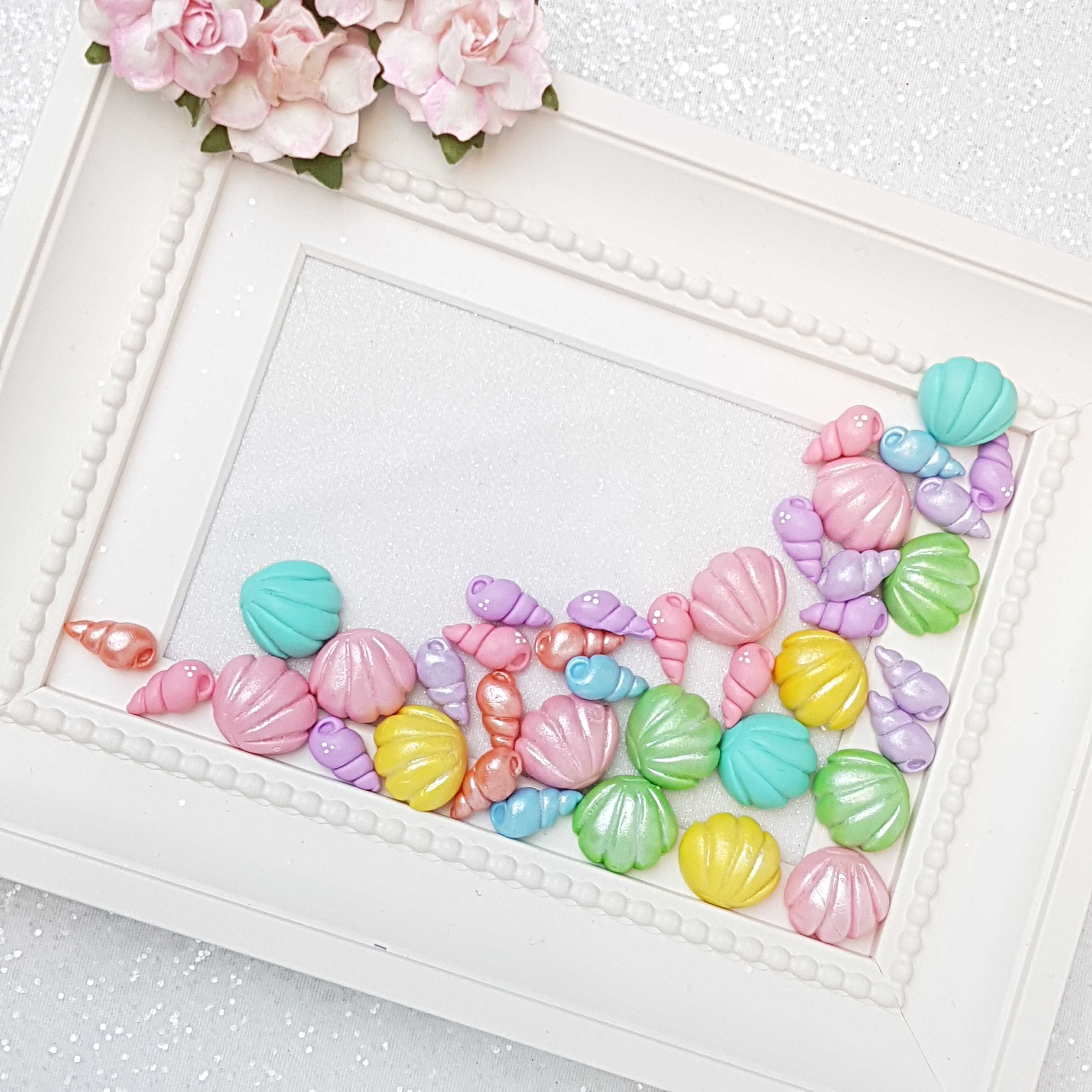Clay Charm Embellishment - Sea Shell - Random Mixed of 4 - Image 2