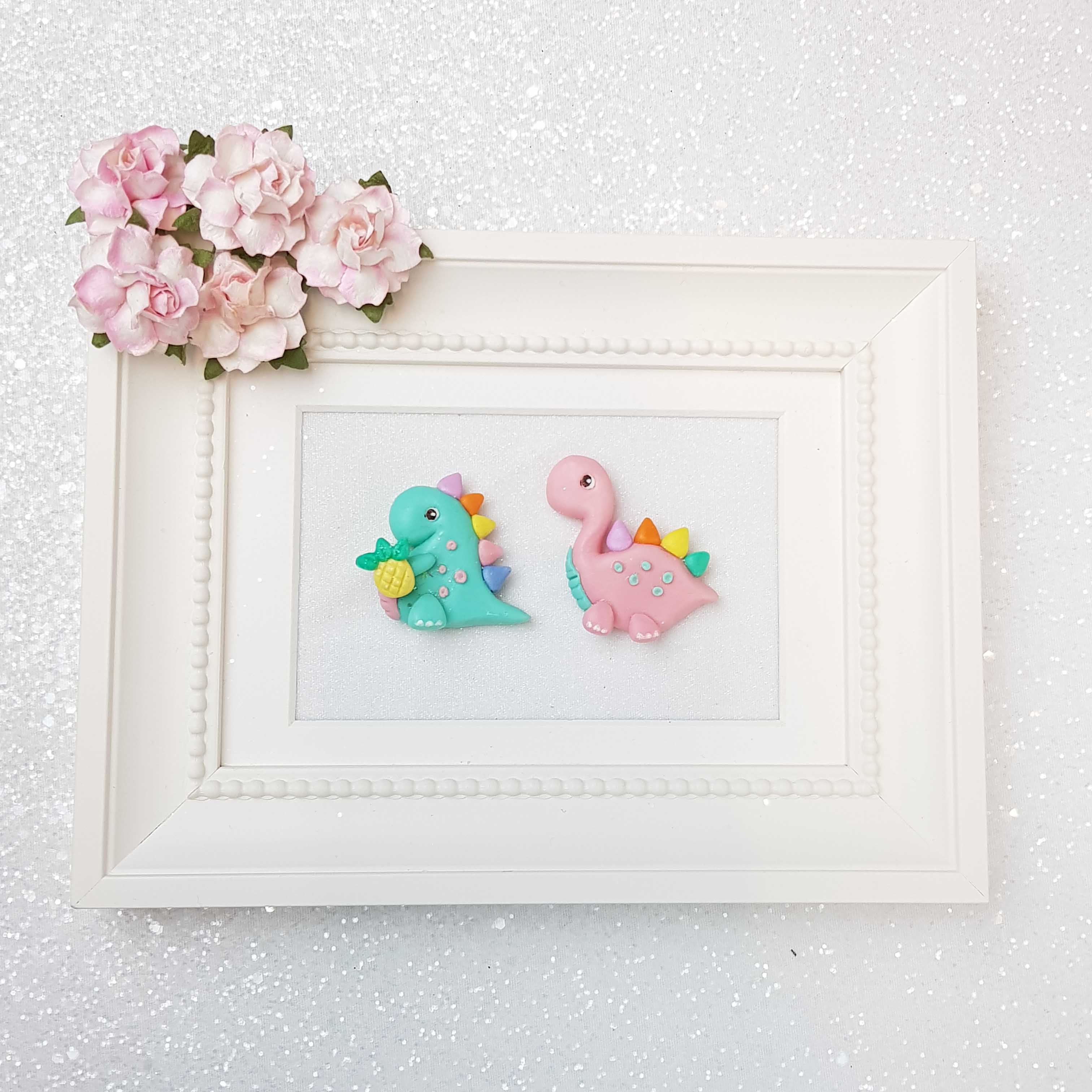 Clay Charm Embellishment - The Dinos