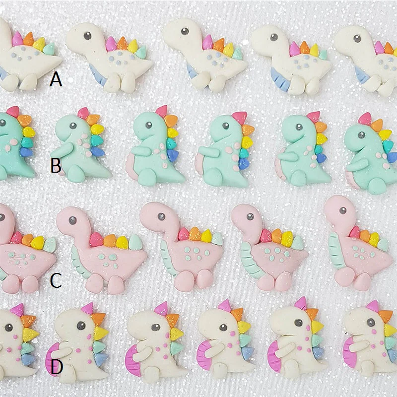 Clay Charm Embellishment - The Dinos