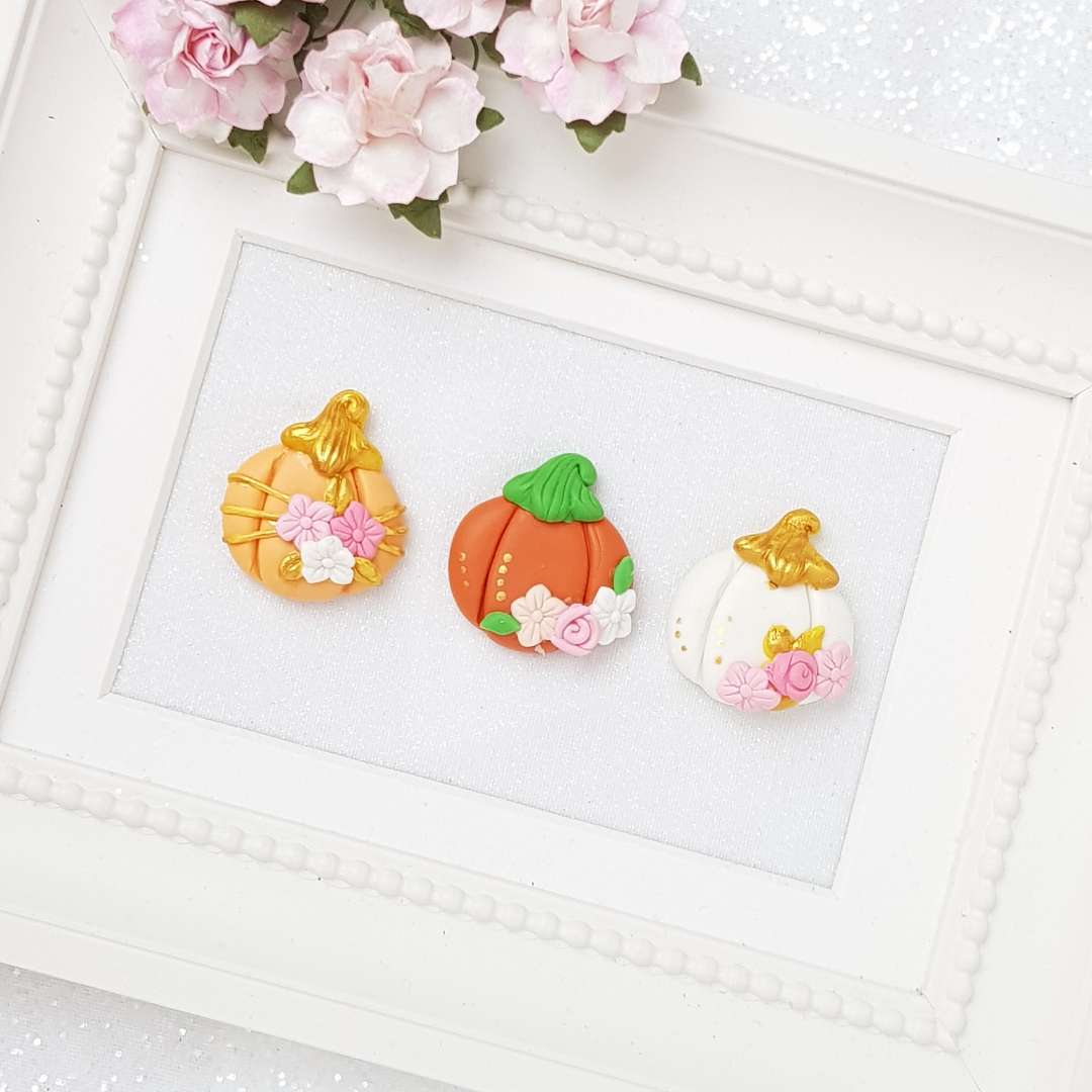 Clay Charm Embellishment - The Pumpkins