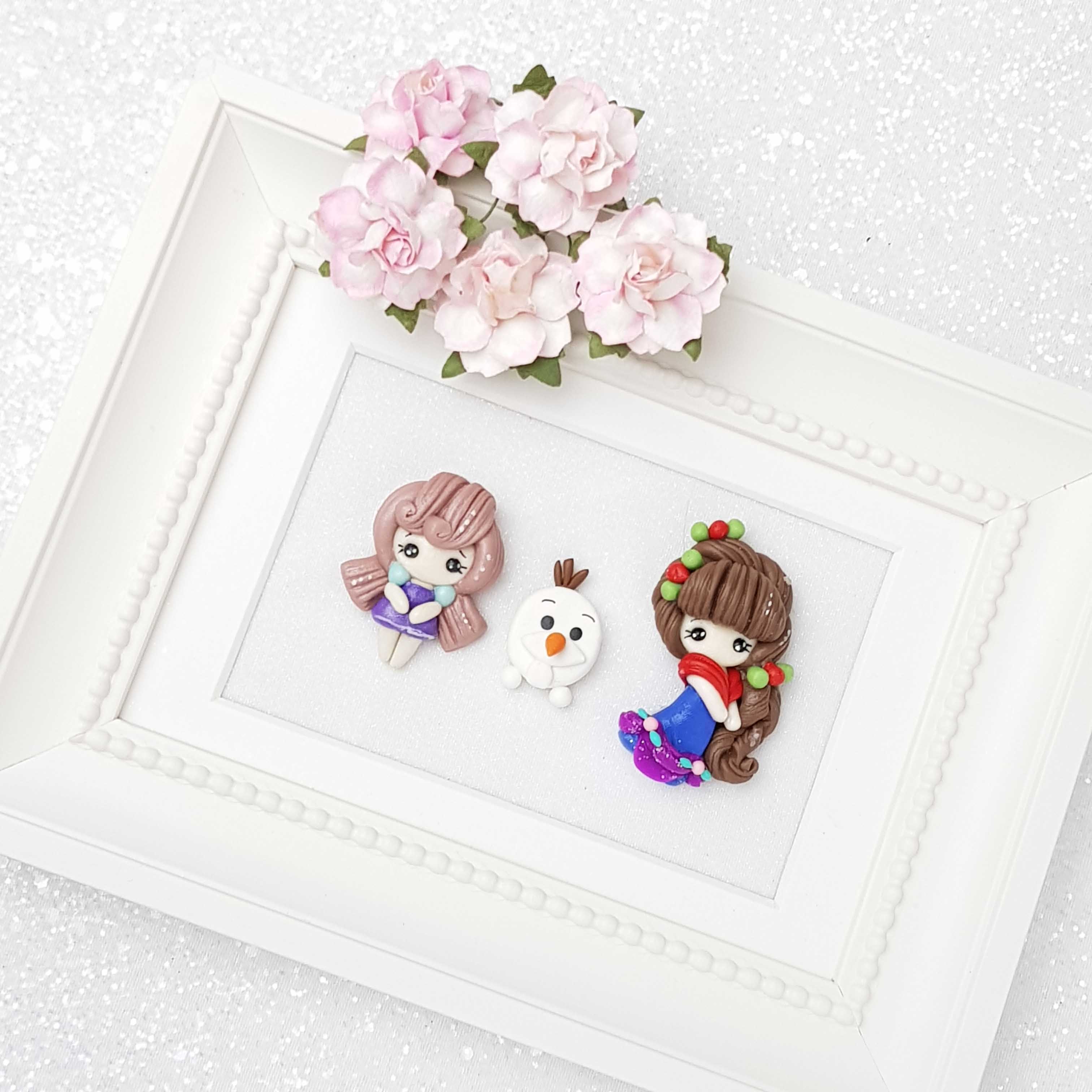 Clay Charm Embellishment - Winter Princess B - Image 2