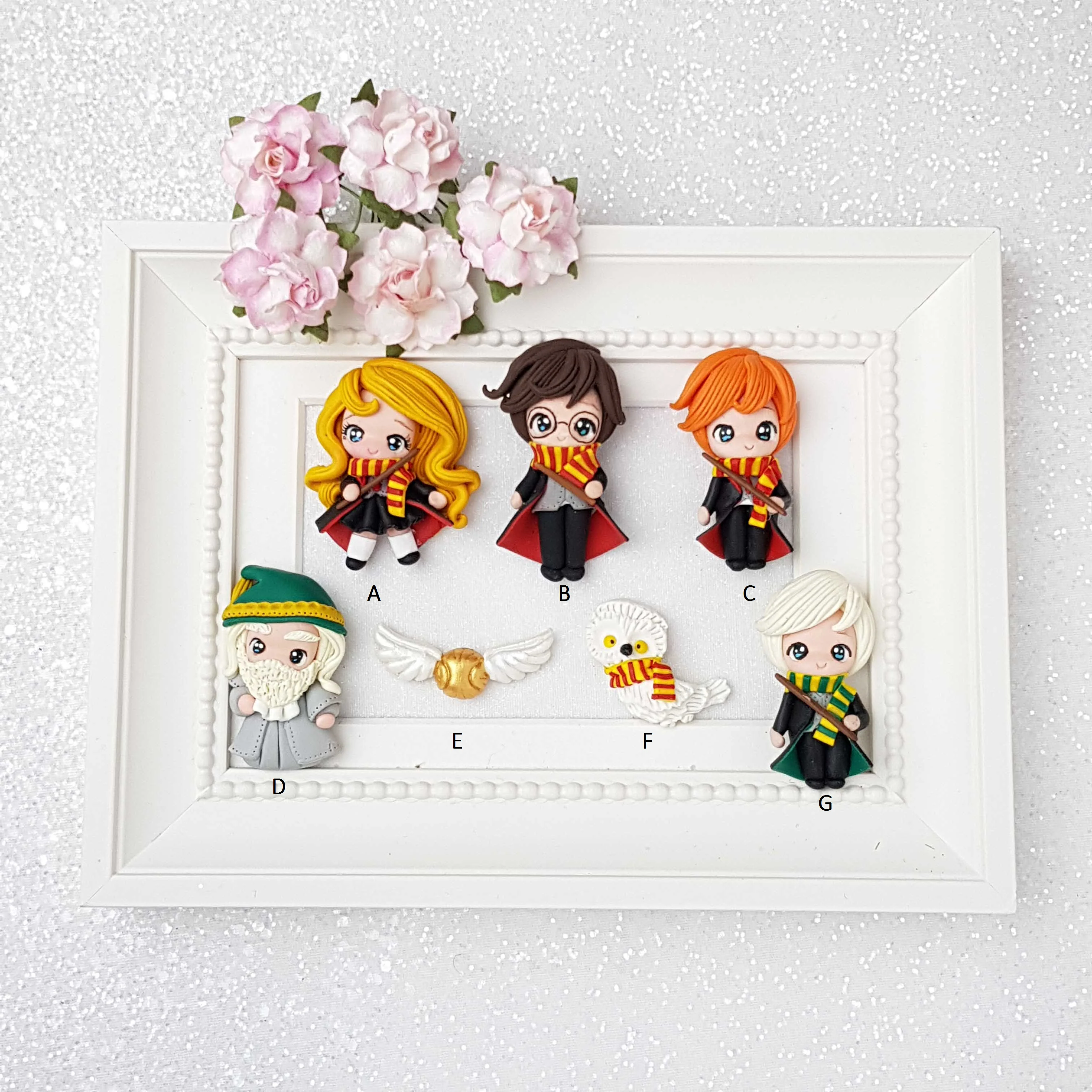 Clay Charm Embellishment - Wizard Friends limited
