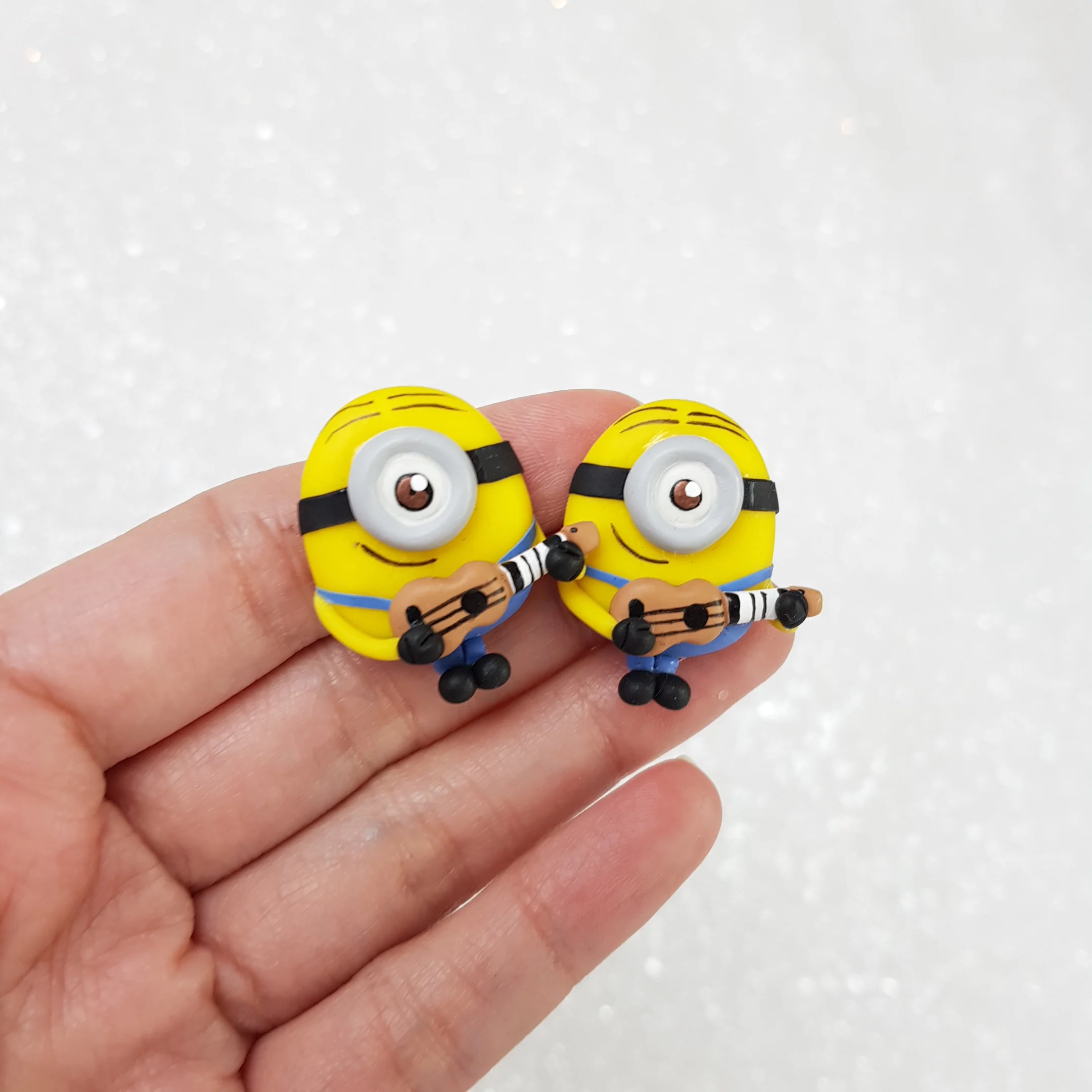Clay Charm Embellishment -  Yellow Monster - Image 2