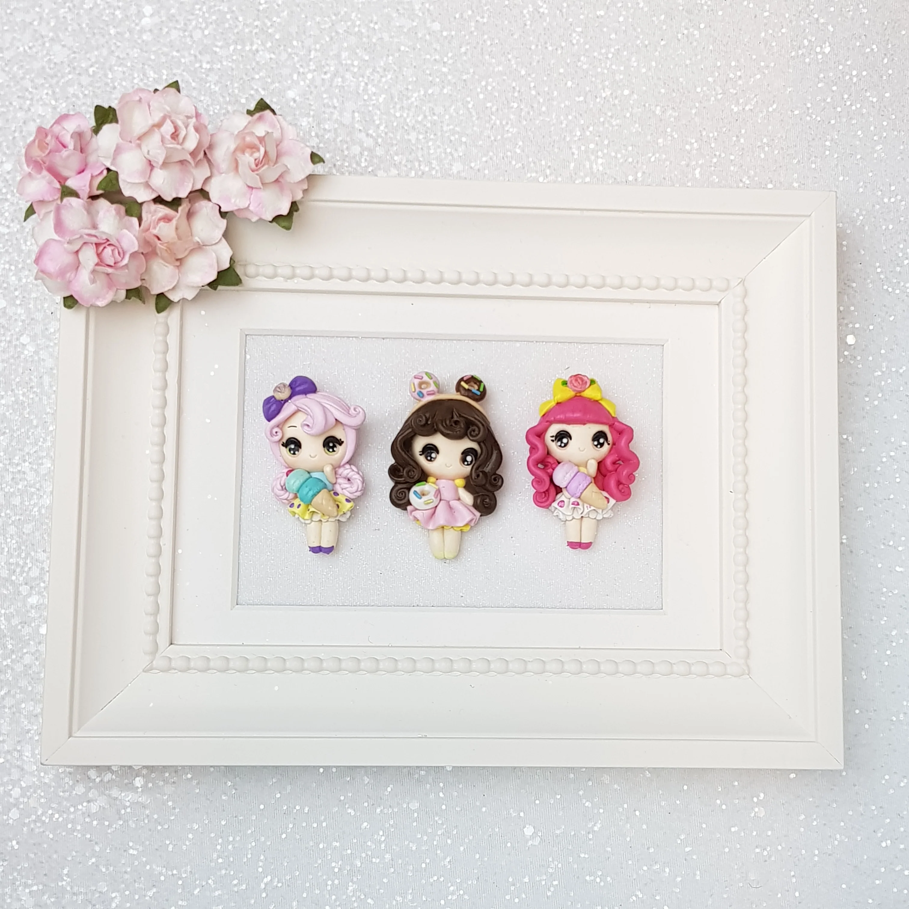 Clay Charm Embellishment - yummy big eyes