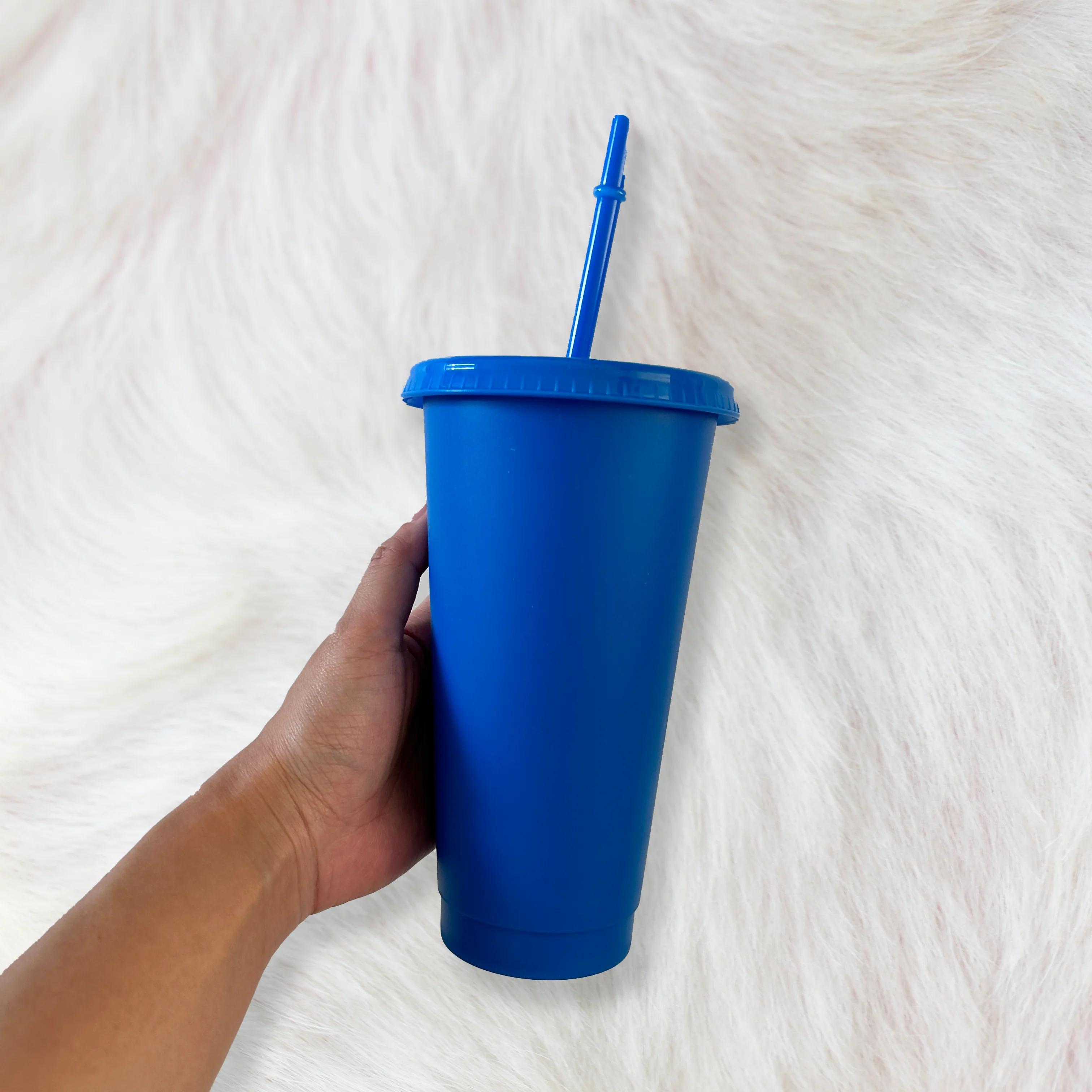 Cobalt Blue  - Solid colour Cold cup 24oz