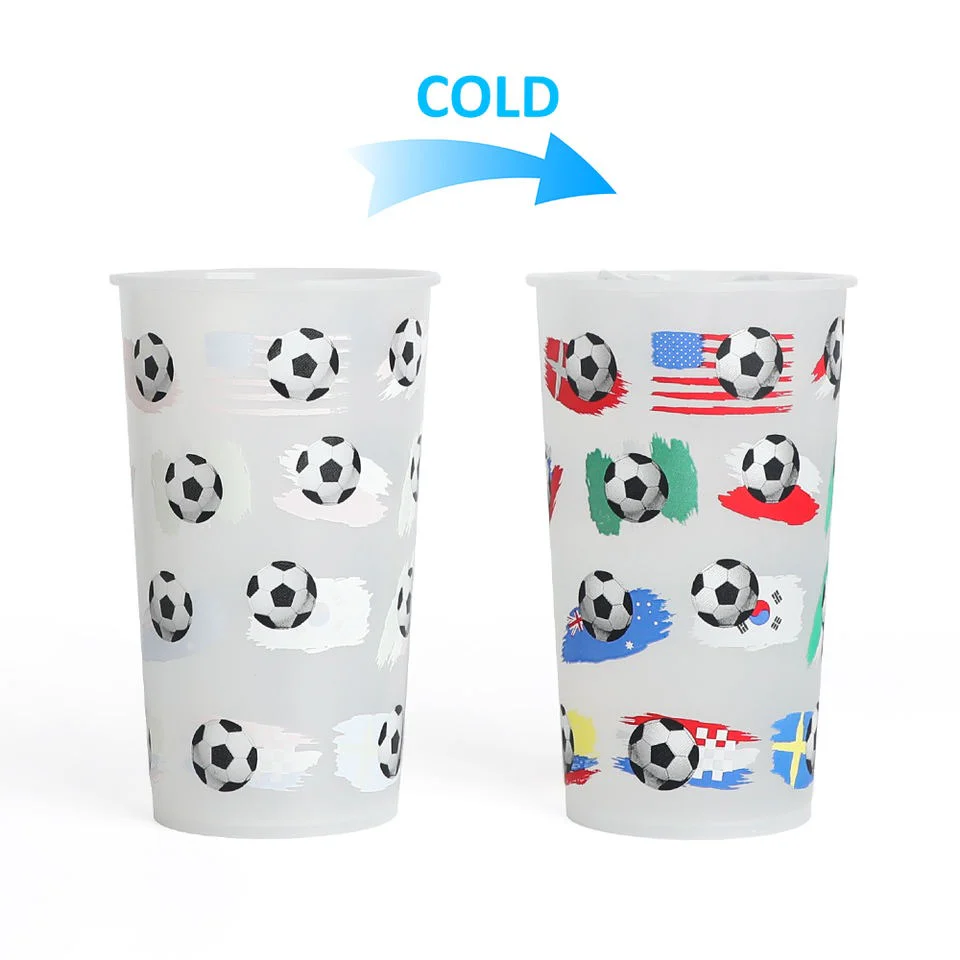 Colour changing Soccer Football - World cup  - Cold cup 24oz - Image 2