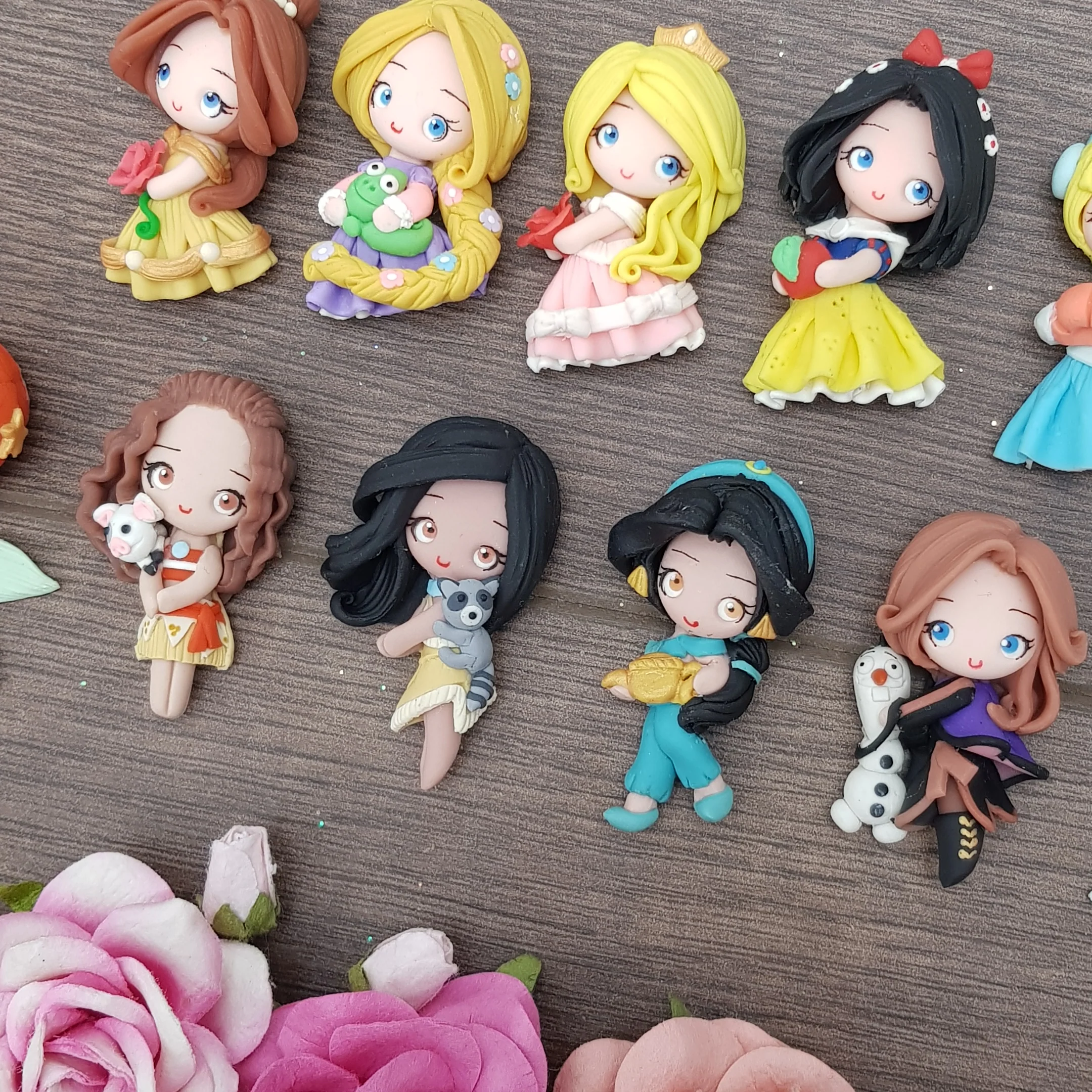 LIMITED ! Princesses  - Embellishment Clay Bow Centre - Image 2