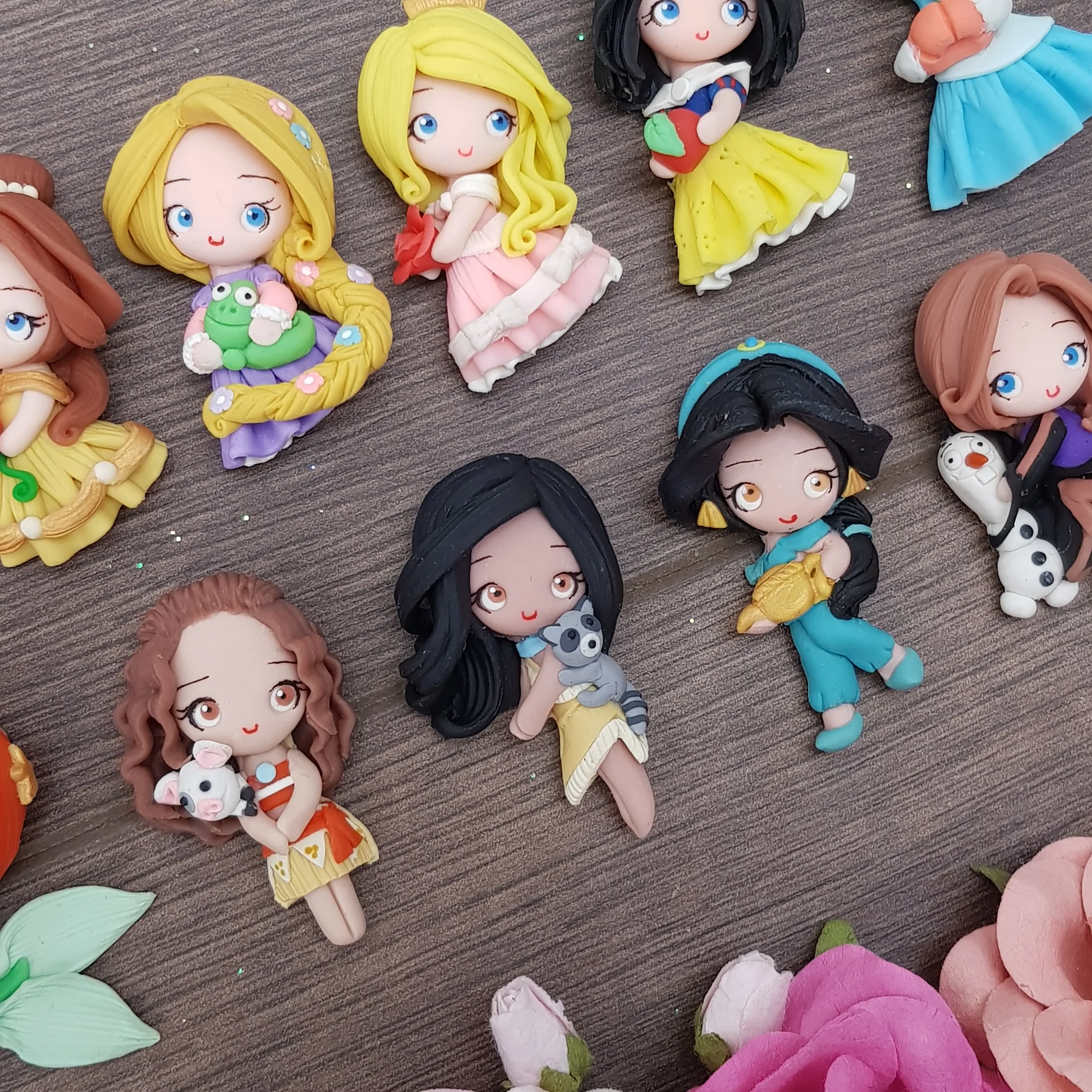 LIMITED ! Princesses  - Embellishment Clay Bow Centre - Image 3