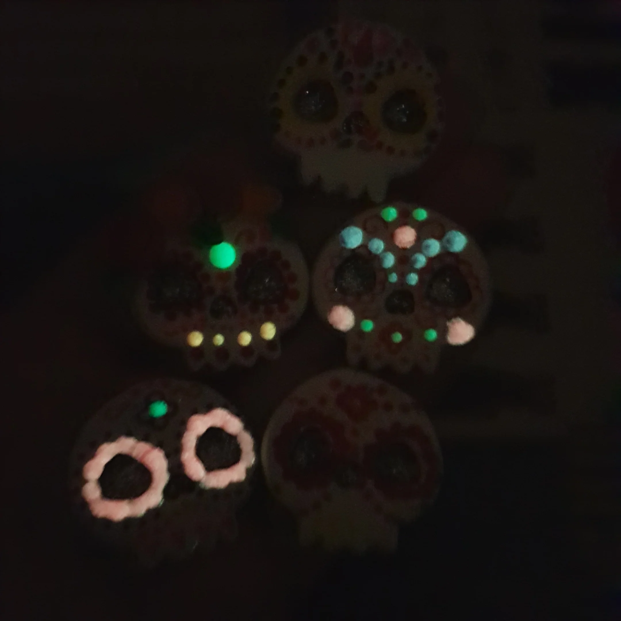 Design Your Own Candy Skull - Handmade Flatback Clay Bow Centre - Image 2